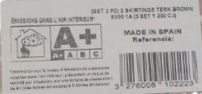 Lot de 2 Lot de 2 plinthes carrelage Pure, blanc, Ht.  x L. 75 cm, Ep.9.7 mm - 3