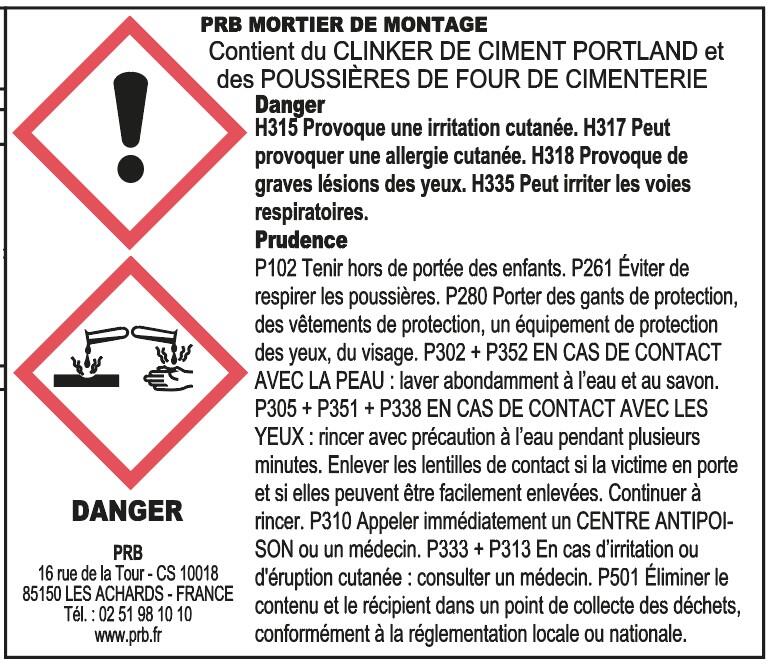 Mortier prêt à l'emploi gris 30 kg - PRB - 3