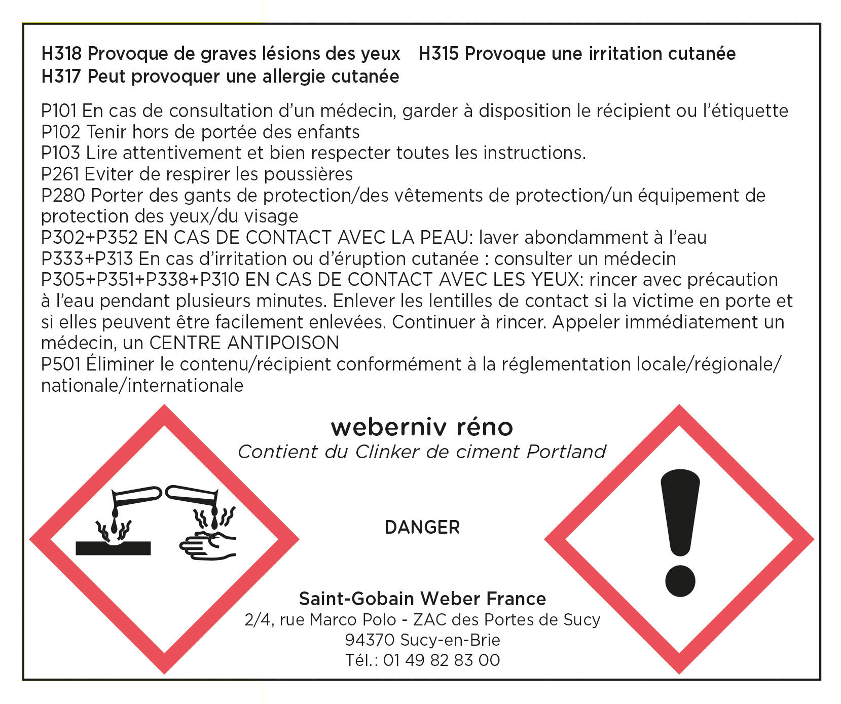 Ragréage fibré P3 intérieur 25 kg - Weberniv reno WEBER - 2