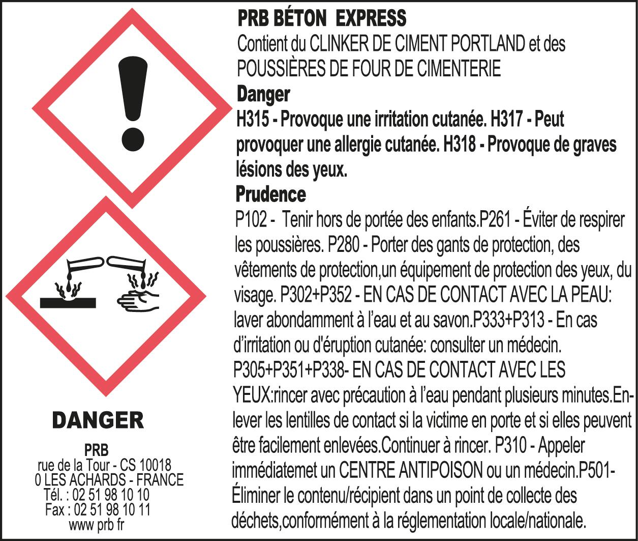 Béton courant prise rapide prêt à l'emploi gris 25 kg - PRB - 3