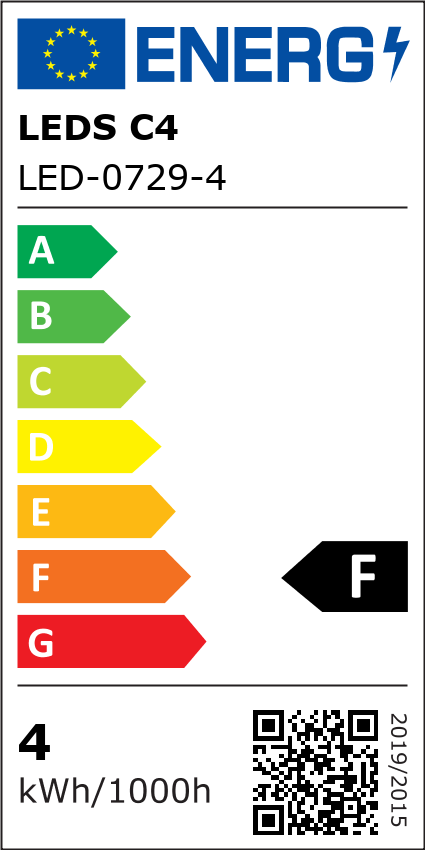 FOCO 1 LUZ LOGOS 3.7W NEGRO LUZ CALIDA - 2