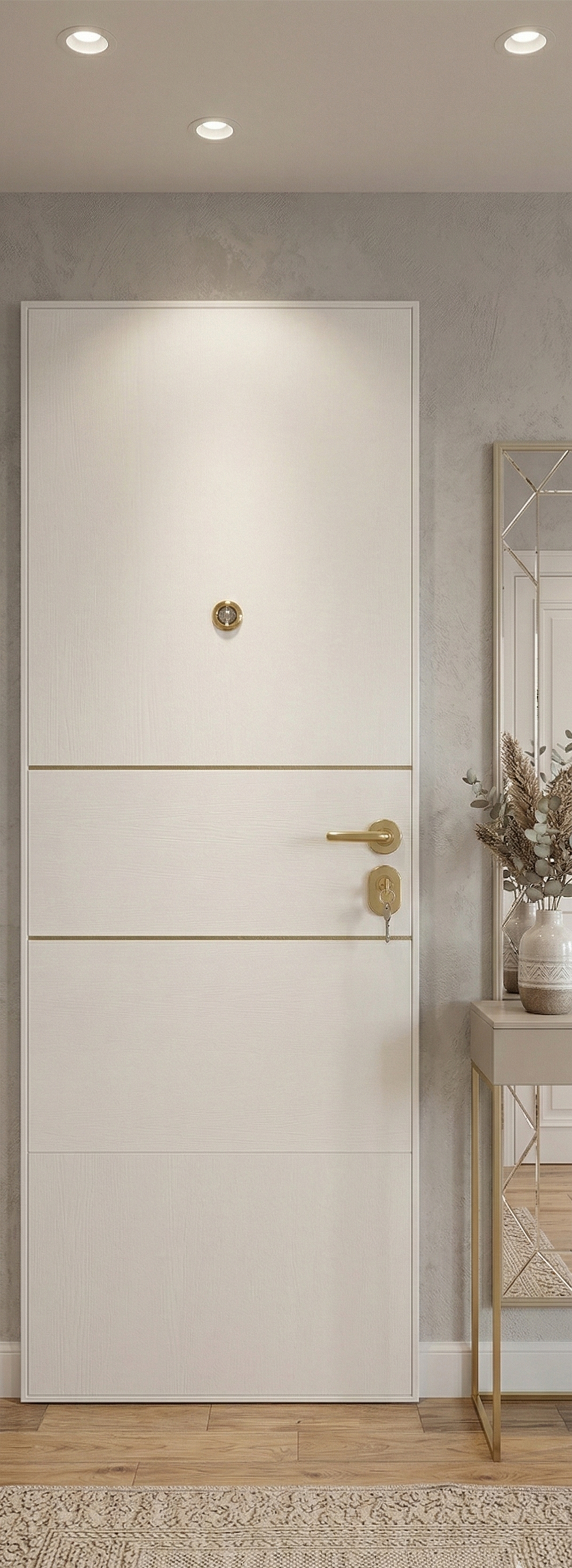 PANEL PUERTA ACORAZADA CARA INTERIOR LACADO BLANCO VT2 - 2