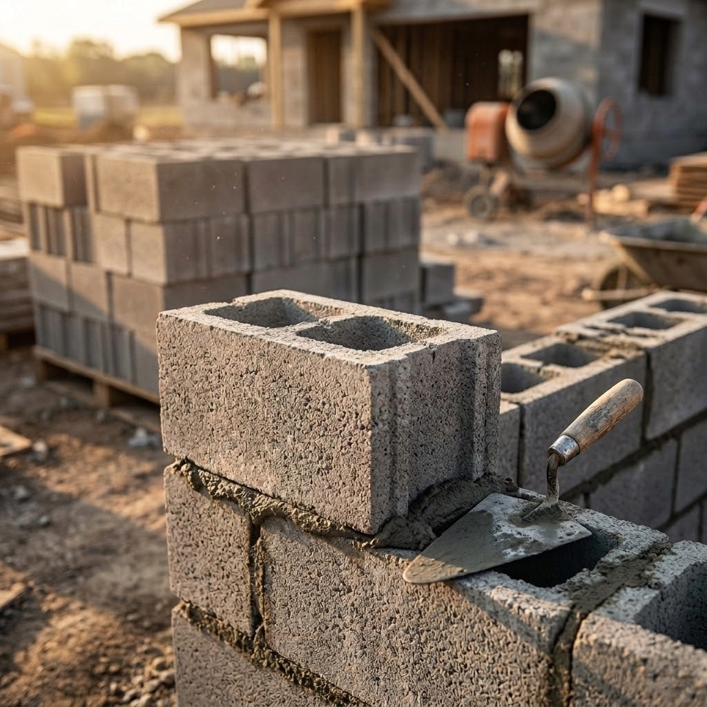 BLOQUE DE HORMIGÓN GRIS 40X20X10 CM - 2