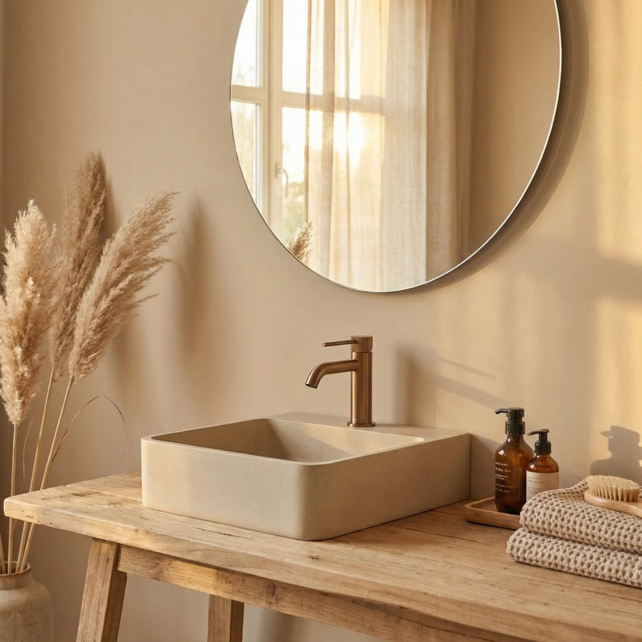 Mitigeur de lavabo cuivre M, bonde incluse, Esseline, ESSEBAGNO - 2