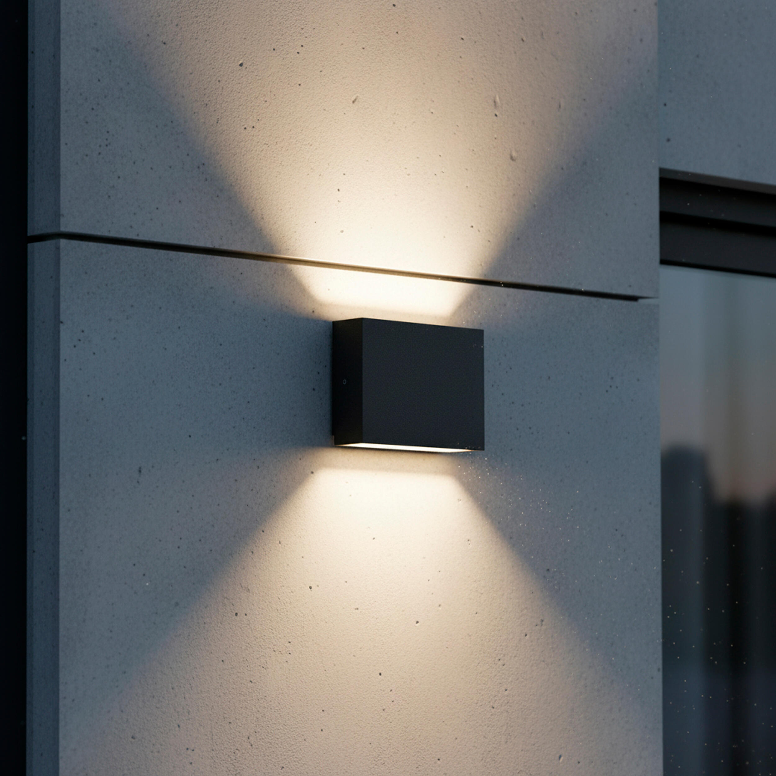 Kinkiet zewnętrzny Chicago IP44 czarny LED Polux - 2