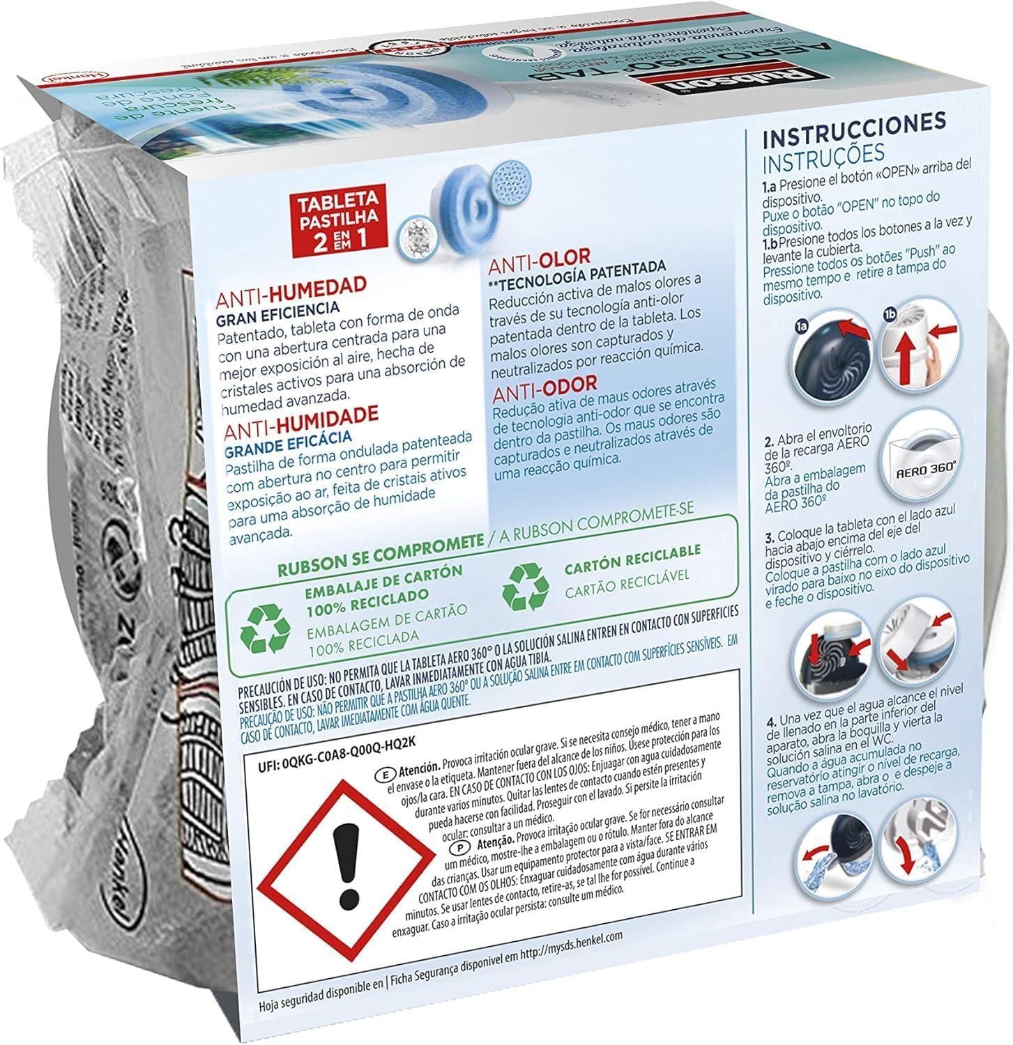 Recarga anti-humidade fruta Rubson Aero360 - 9