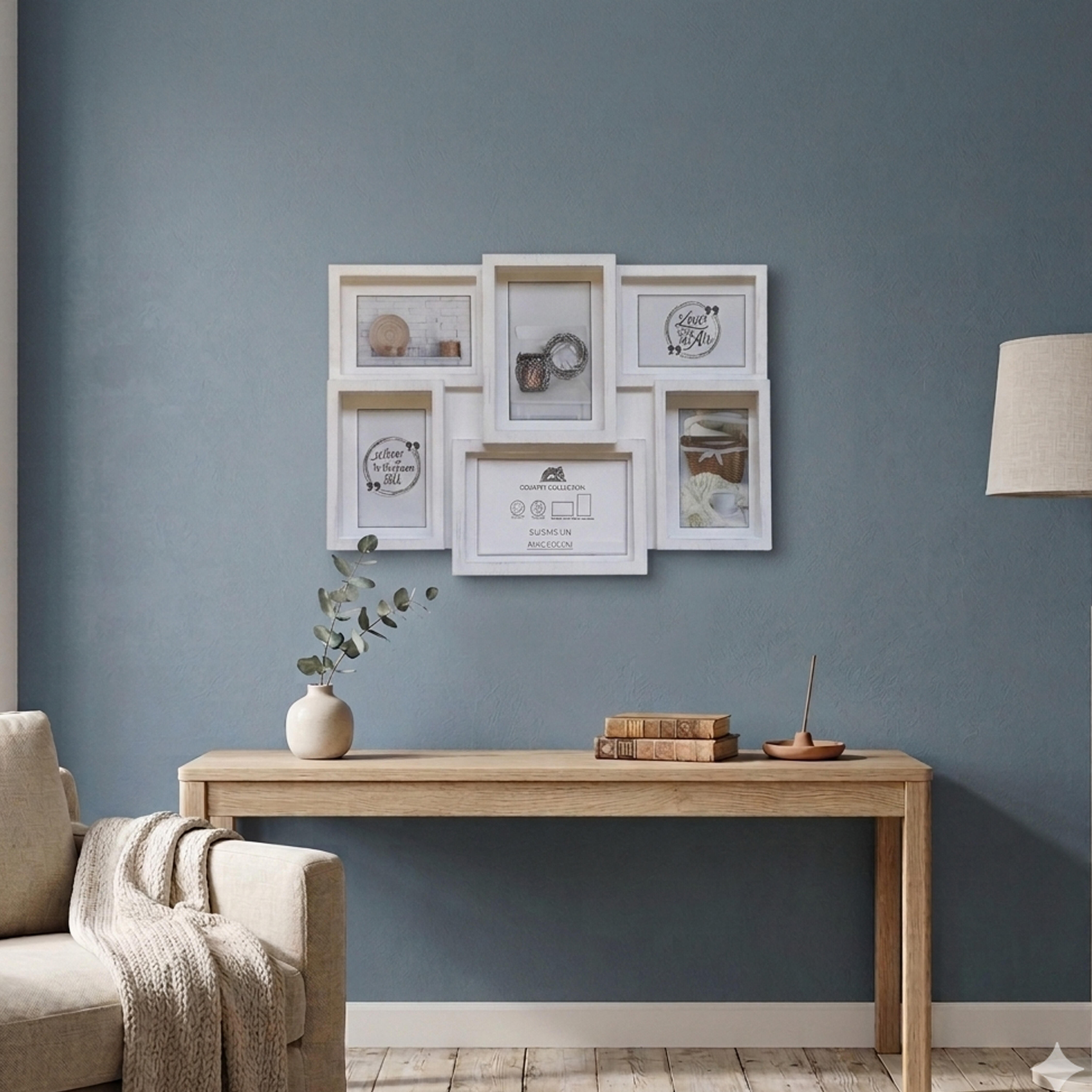 Cornice World, bianco misure 44 x 28 cm per 6 fotografie - 2