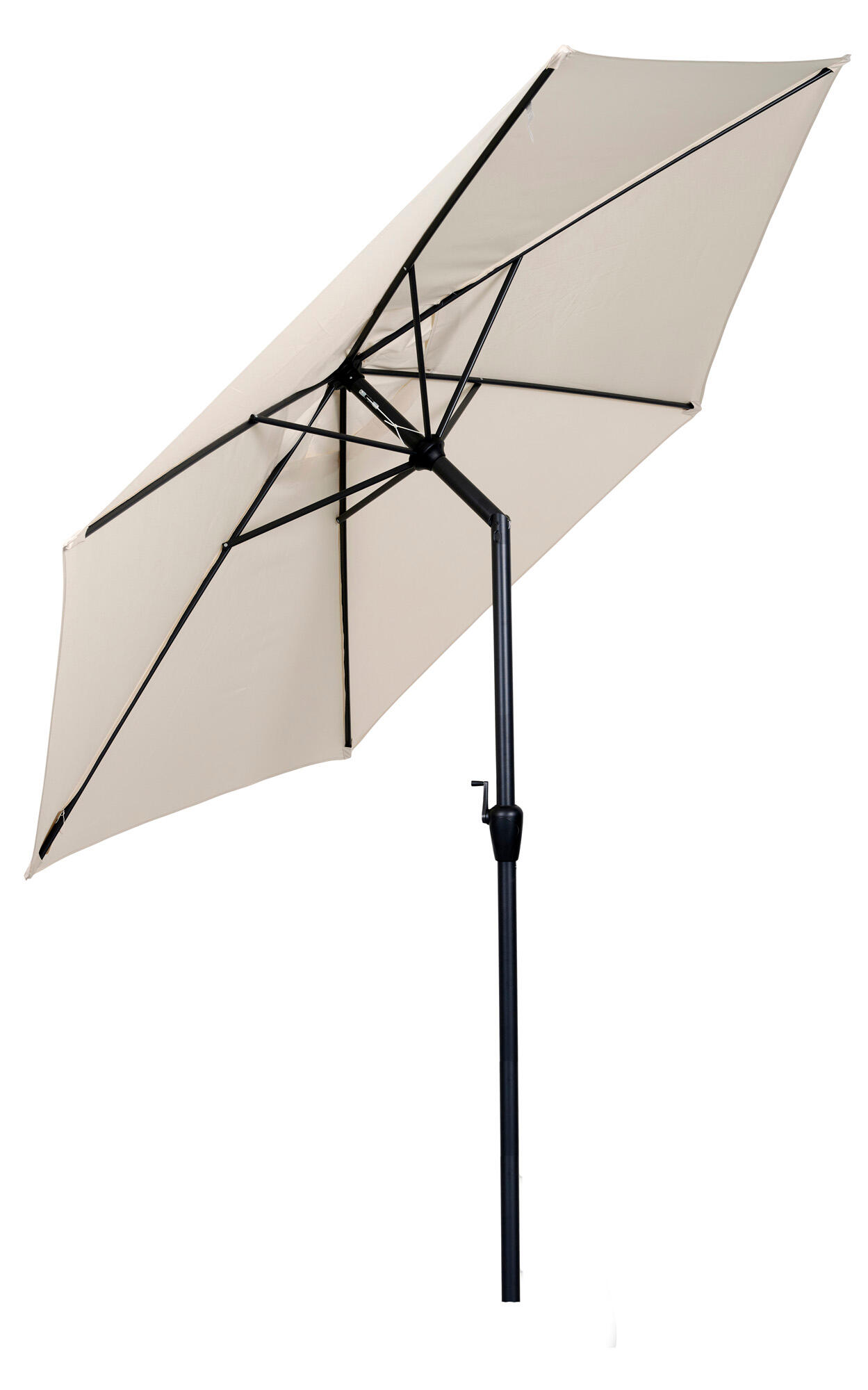 Parasol con manivela gris - 2