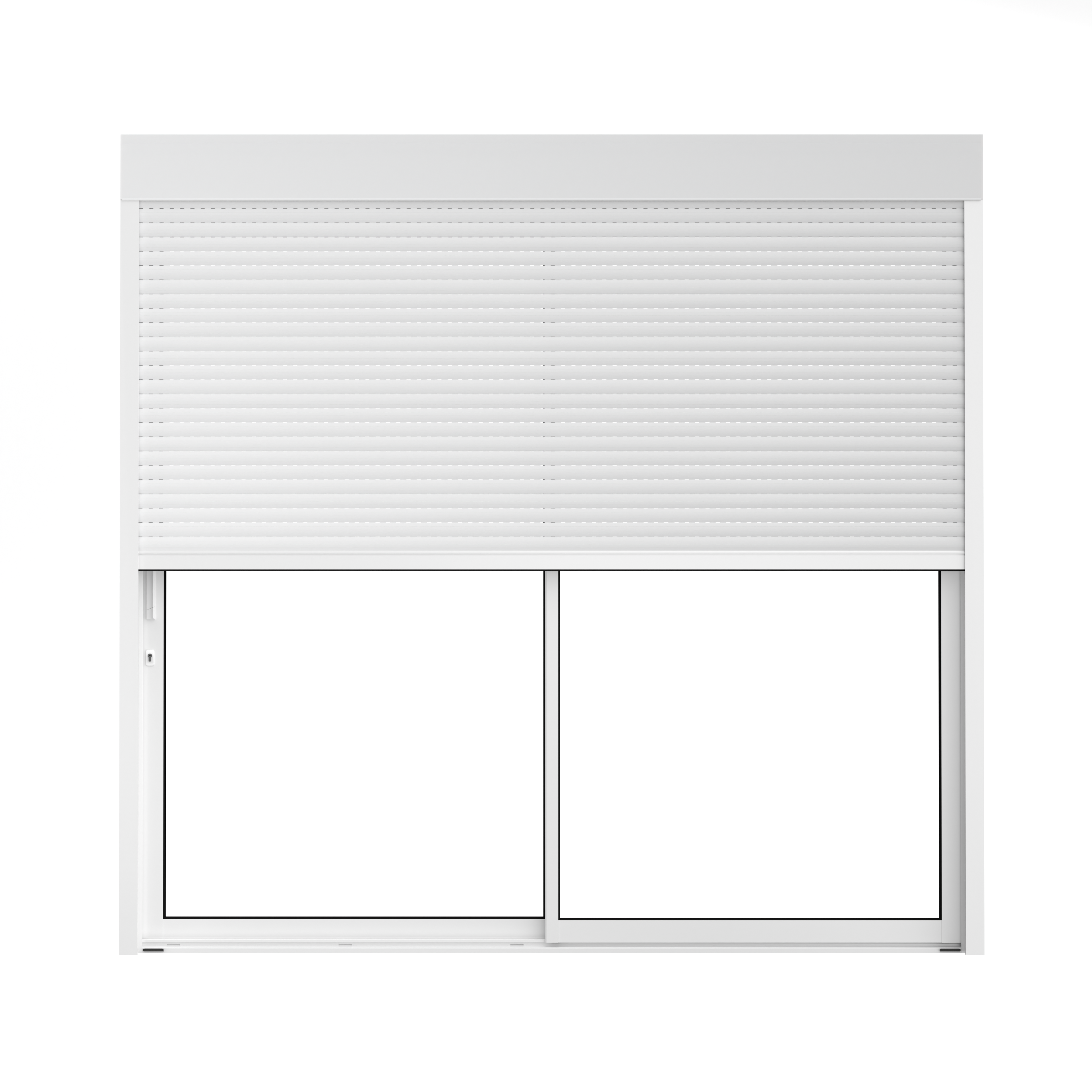VOLET ROULANT ELECTRIQUE EN ALUMINIUM BLANC 215X180 CM - 11