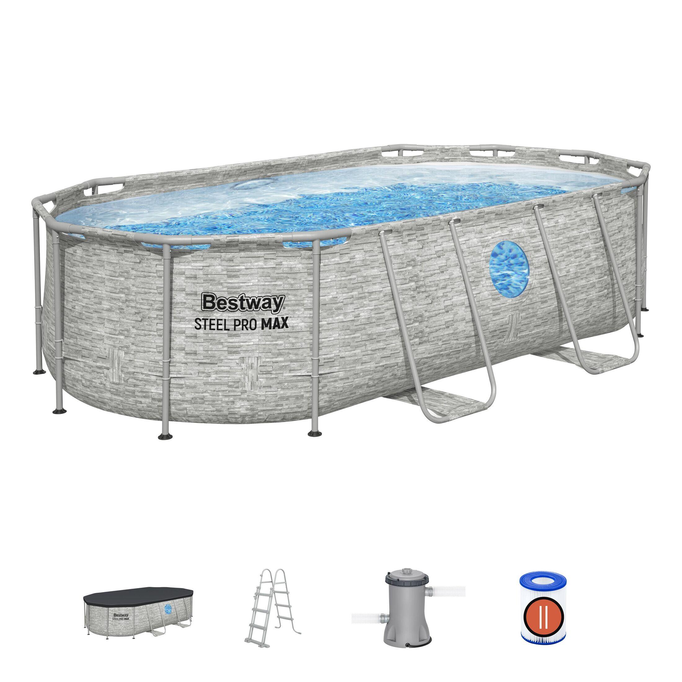 Basen stelażowy STEEL PRO MAX 56714 Bestway 427x250x100 cm