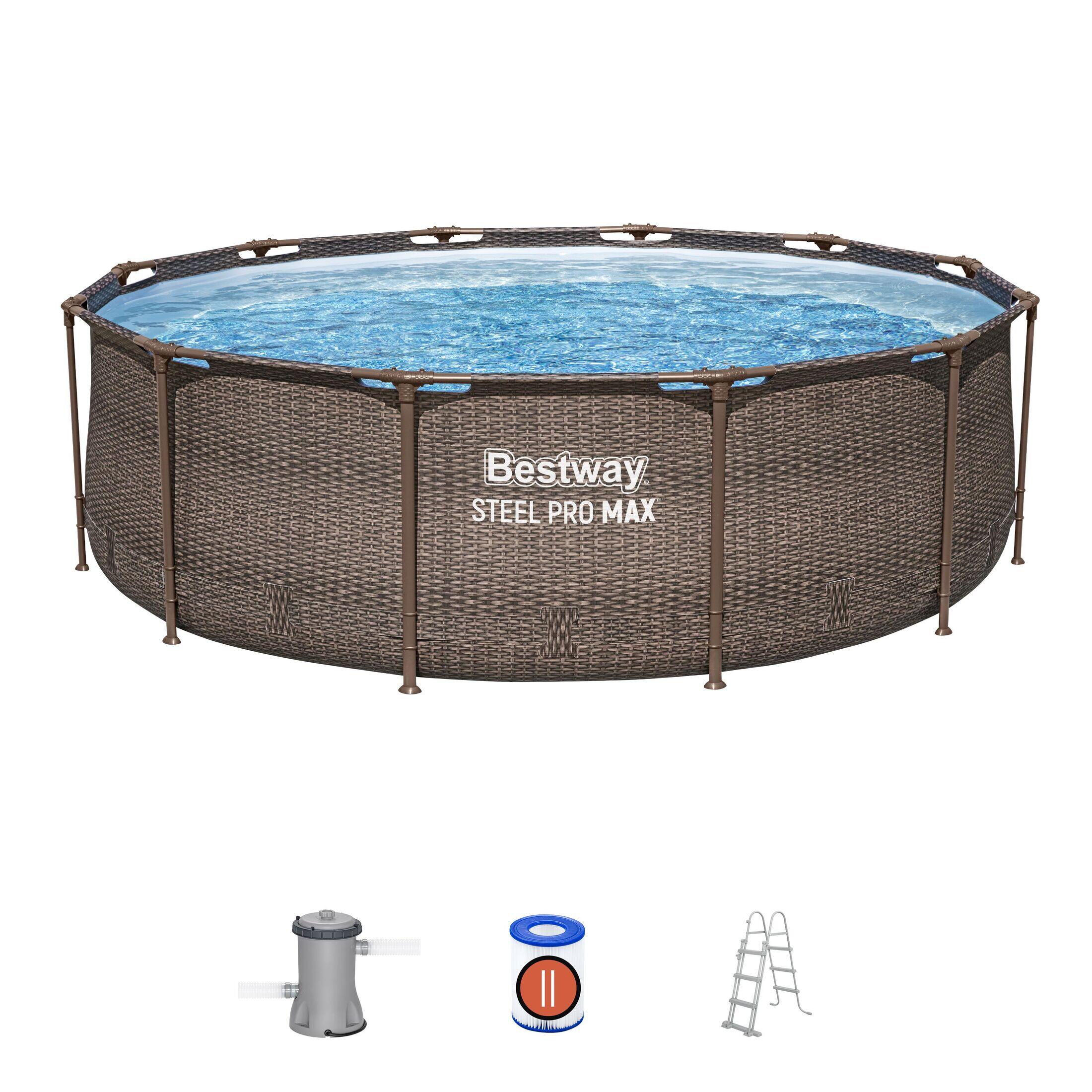 Basen stelażowy STEEL PRO MAX 56709 Bestway 366x100 cm