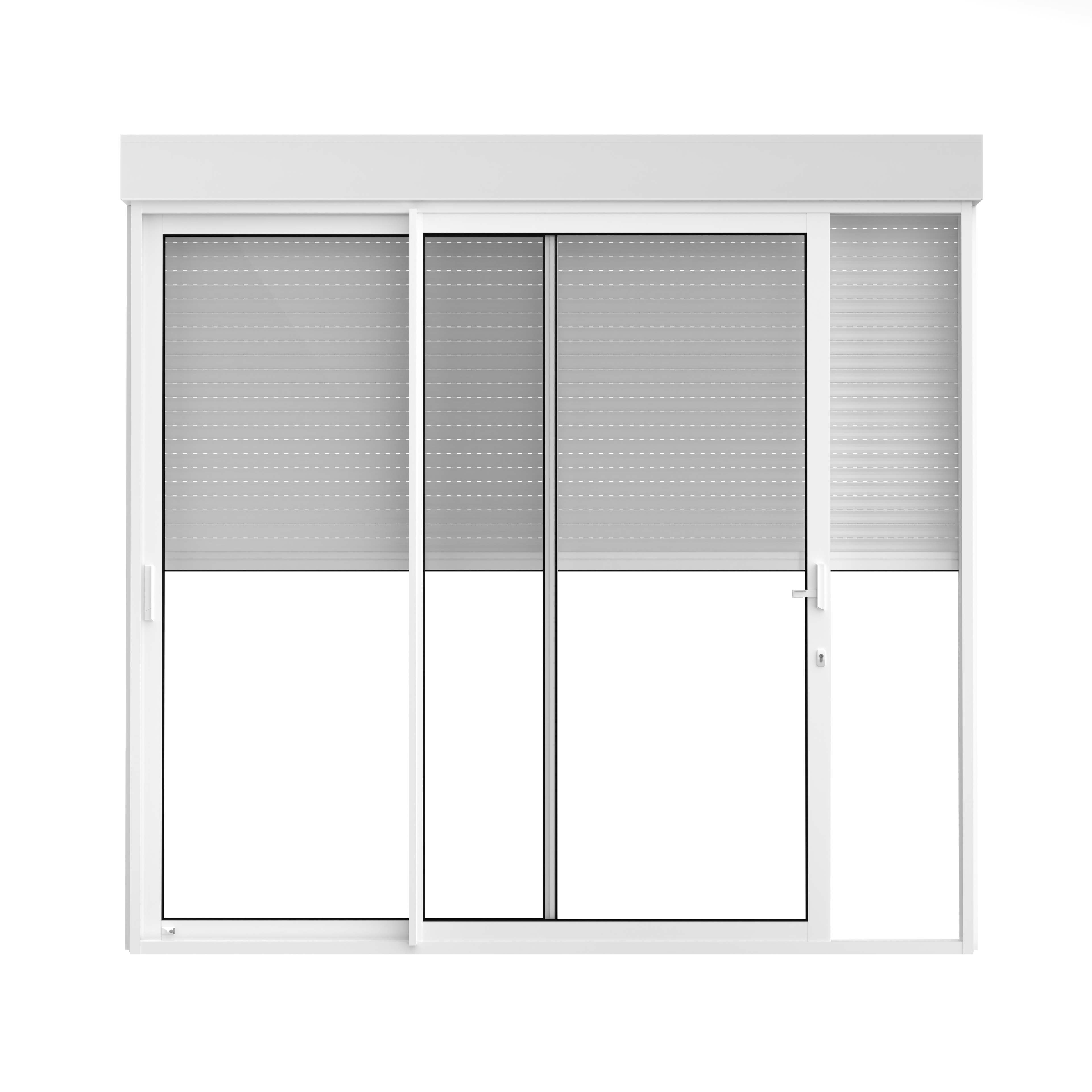 VOLET ROULANT ELECTRIQUE EN ALUMINIUM BLANC 215X180 CM - 9