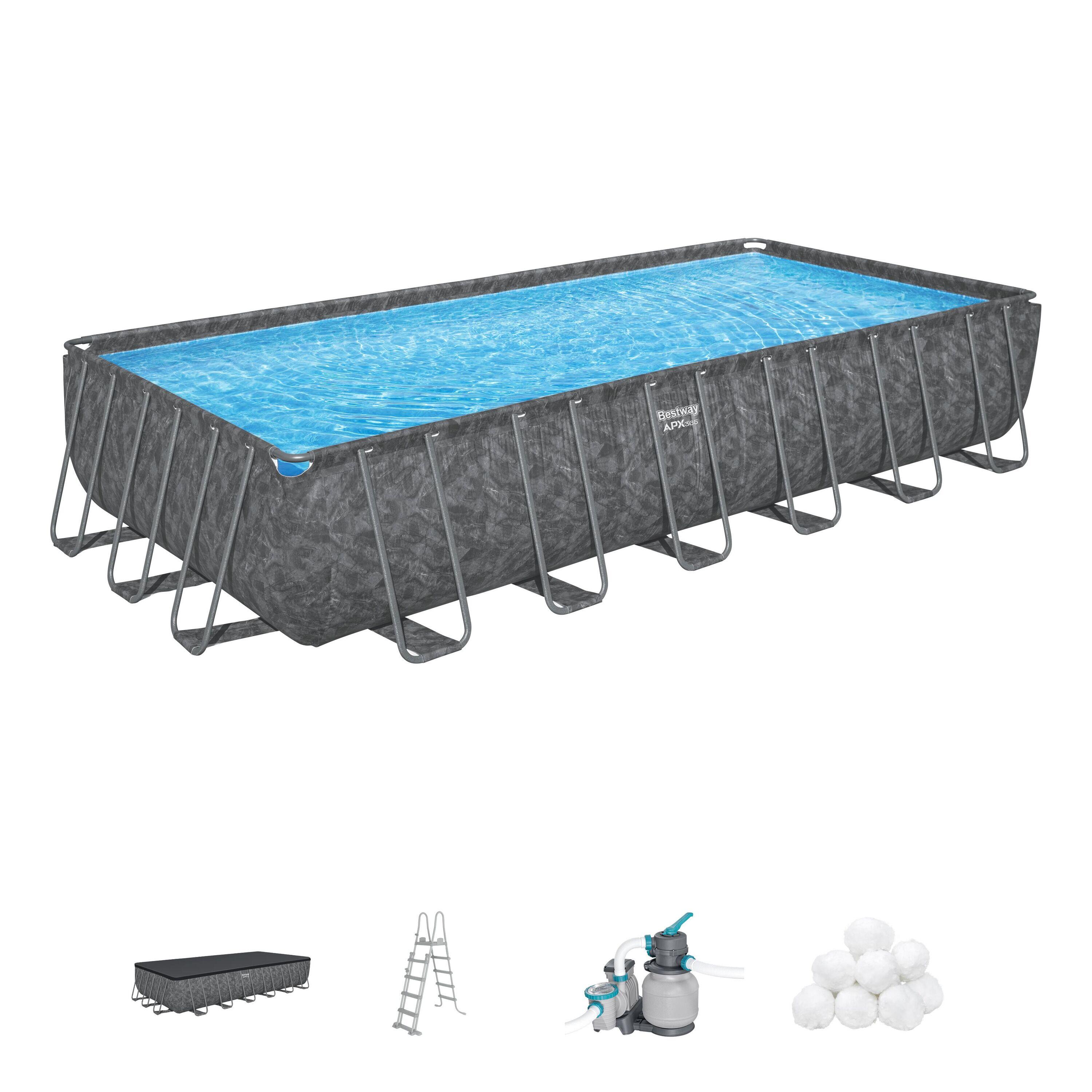 Basen stelażowy APX 365 (całoroczny) 561KG Bestway 732x366x132 cm