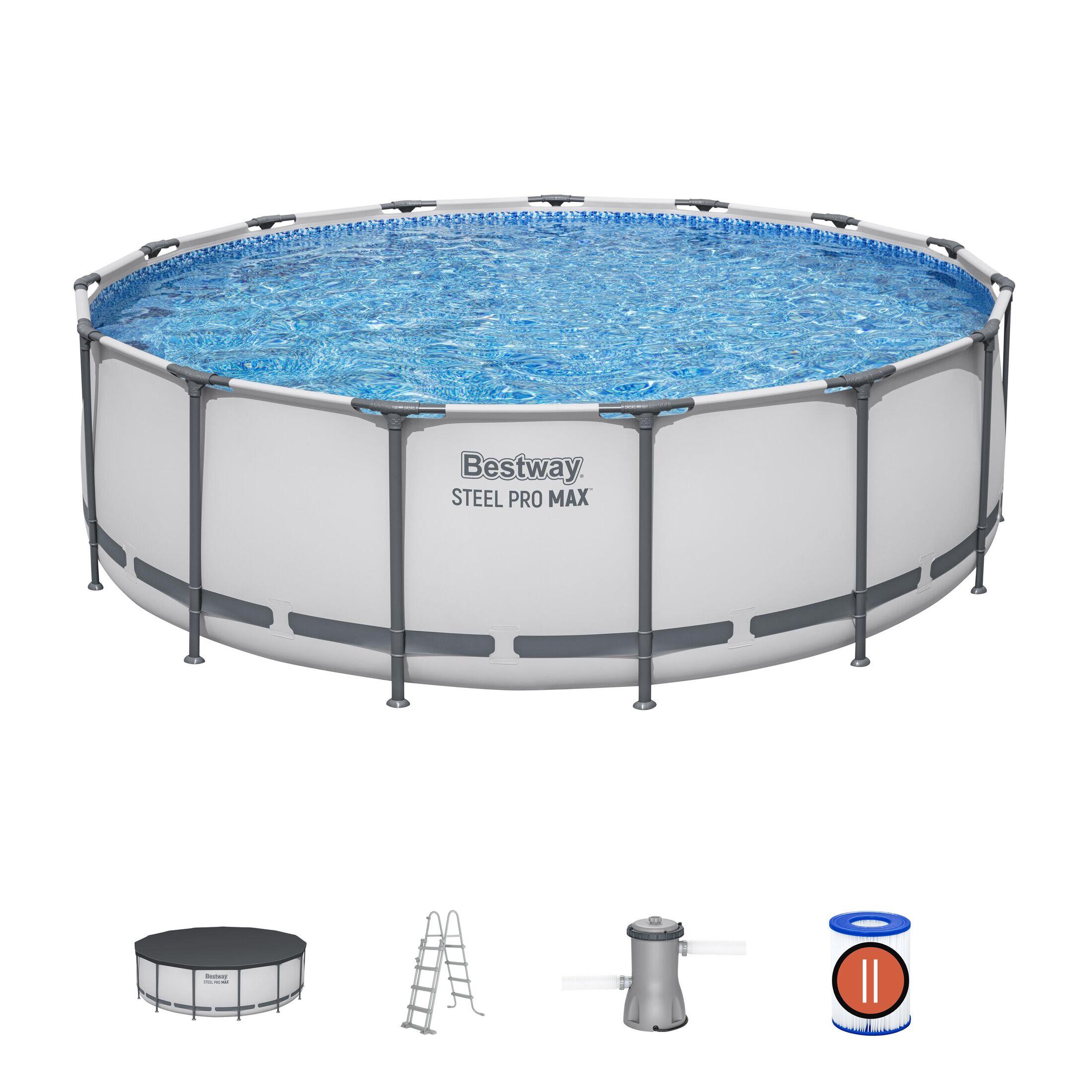 Basen stelażowy Bestway 457x122 cm Steel Pro