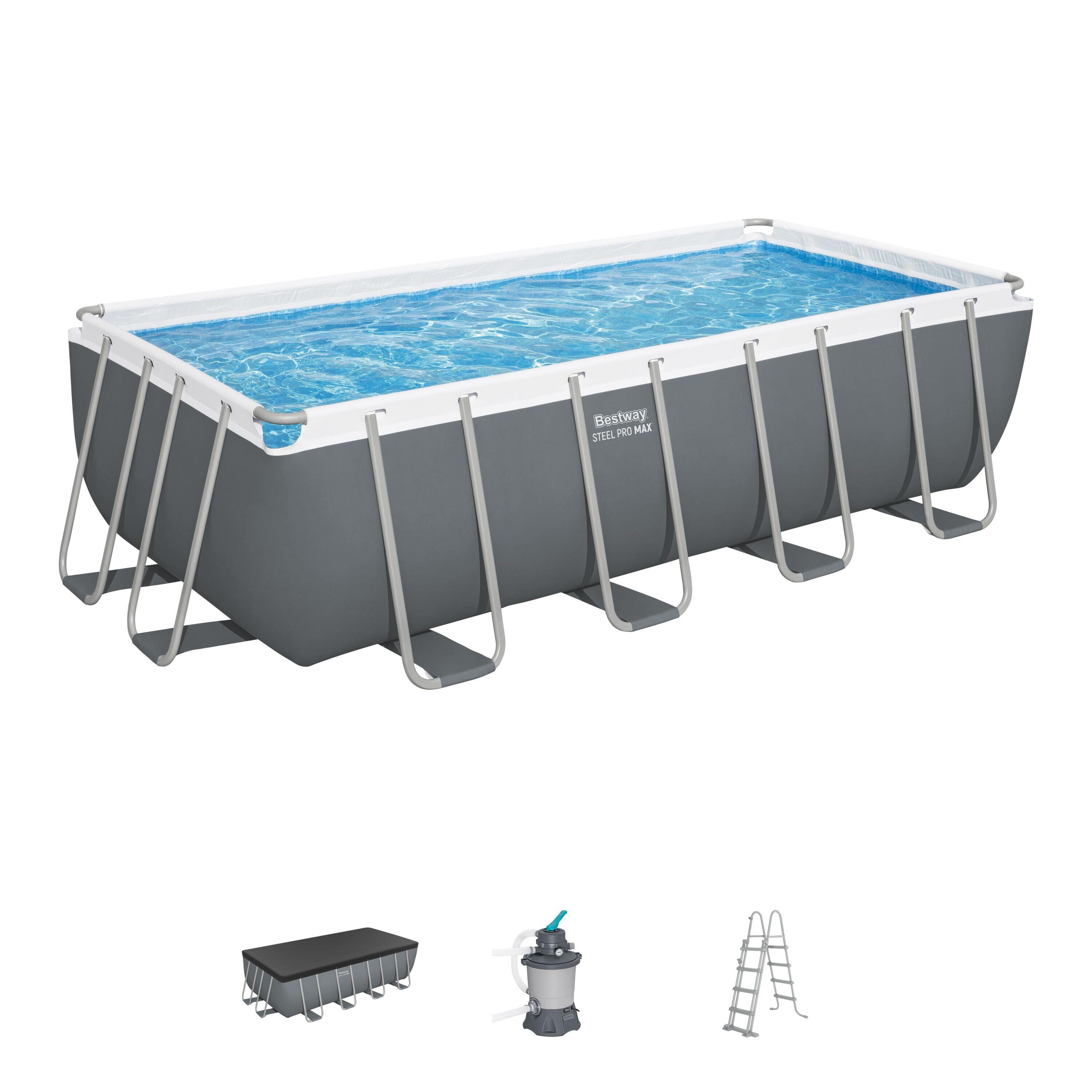 Basen stelażowy STEEL PRO MAX 56996 Bestway 488x244x122 cm