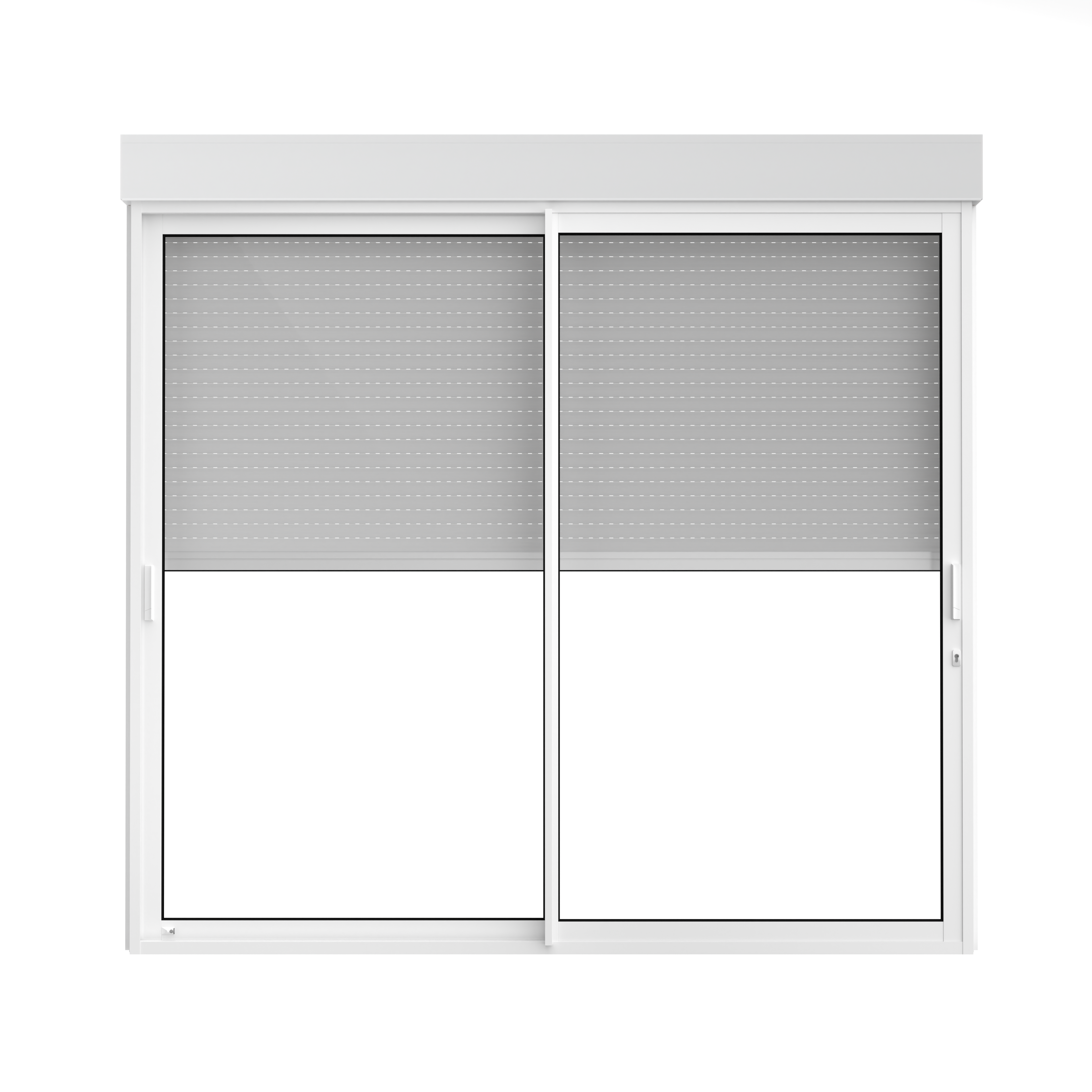 VOLET ROULANT ELECTRIQUE EN ALUMINIUM BLANC 215X180 CM - 2
