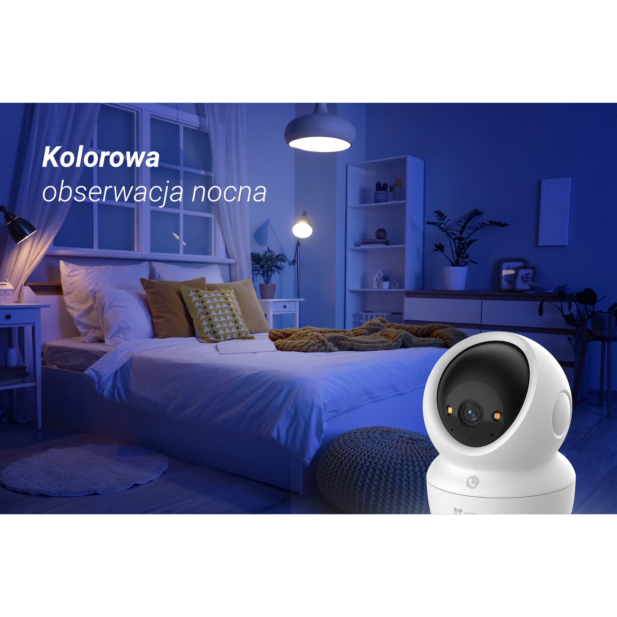 Kamera wewnętrzna obrotowa EZ-H6C-5MP 3K Ezviz - 10