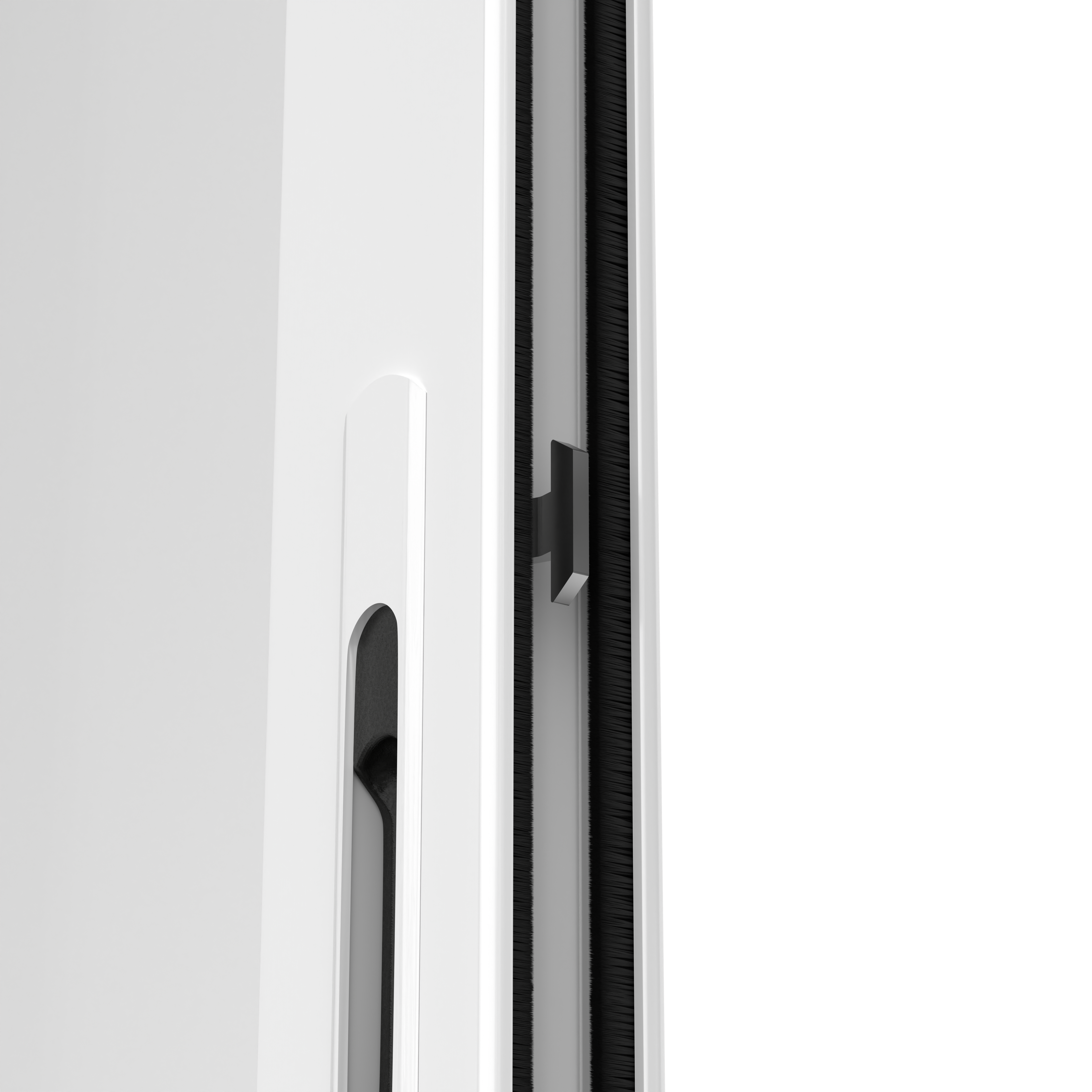 Fenêtre aluminium H.115 x l.100 cm coulissant 2 vantaux blanc - 6