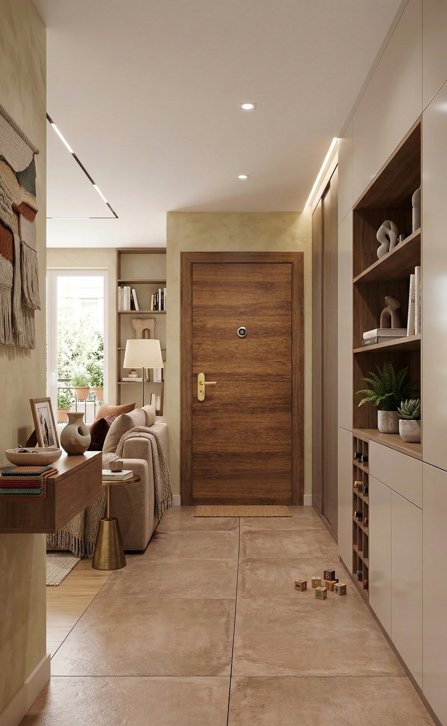 PANEL PUERTA ACORAZADA CARA INTERIOR VINILO ACABADO NOGAL LISA - 2