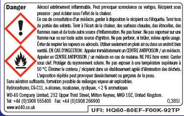 Lubrifiant multifonction spray double position 350 ml + 10% - WD-40  - 2