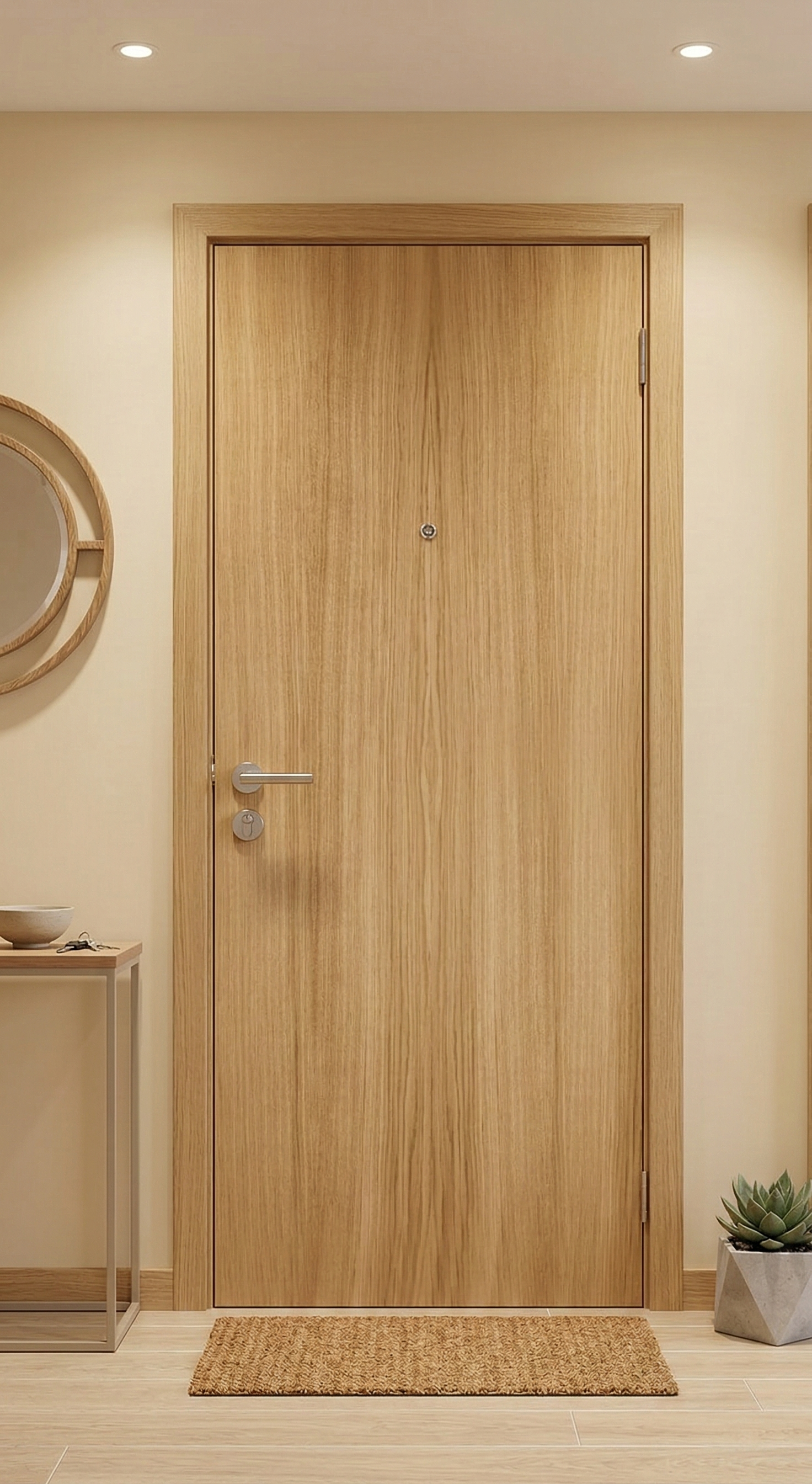 PANEL PUERTA ACORAZADA CARA INTERIOR RECHAPADO ROBLE P - 2