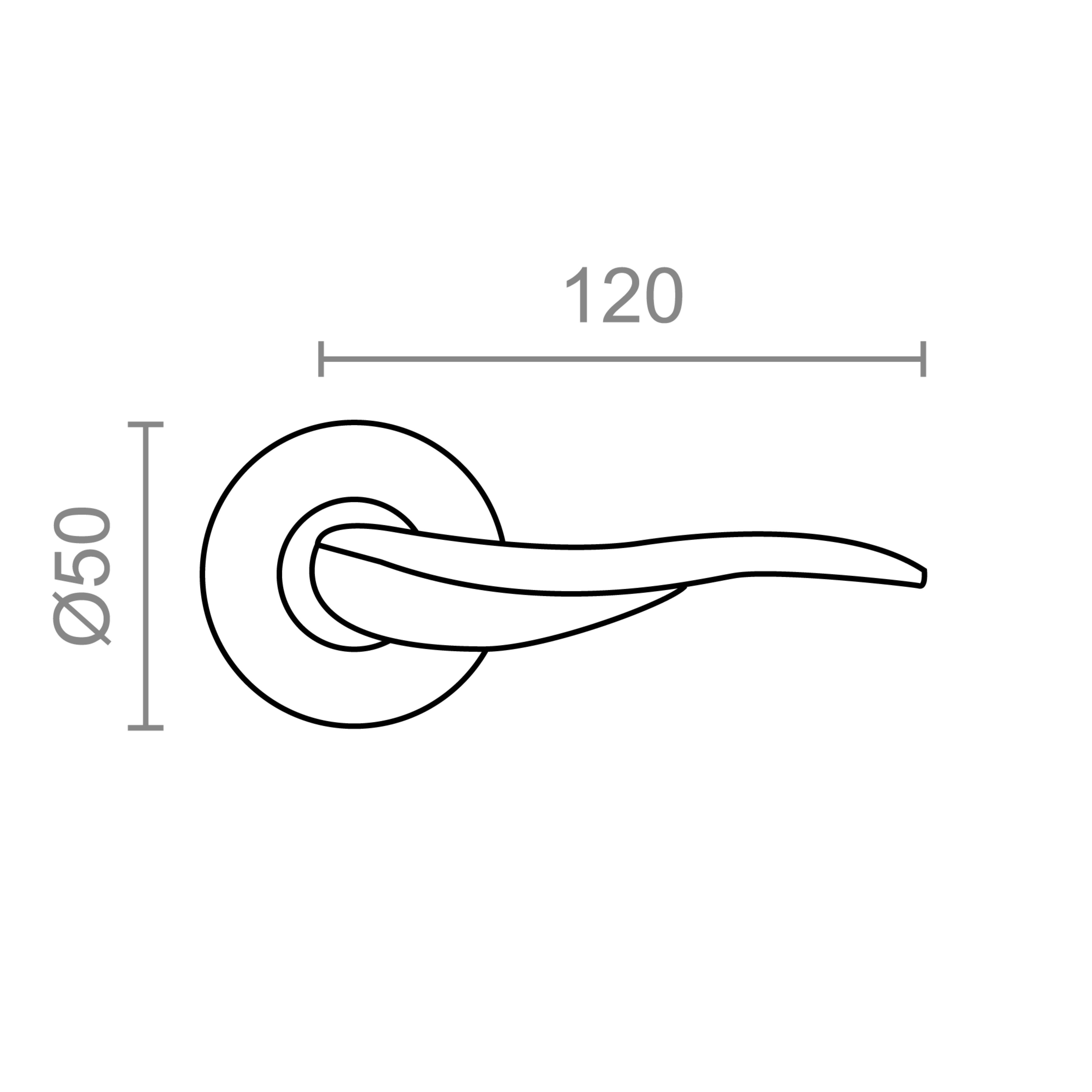 JUEGO DE ROSETA ALUMINIO 494 NÍQUEL SATINADO - 2