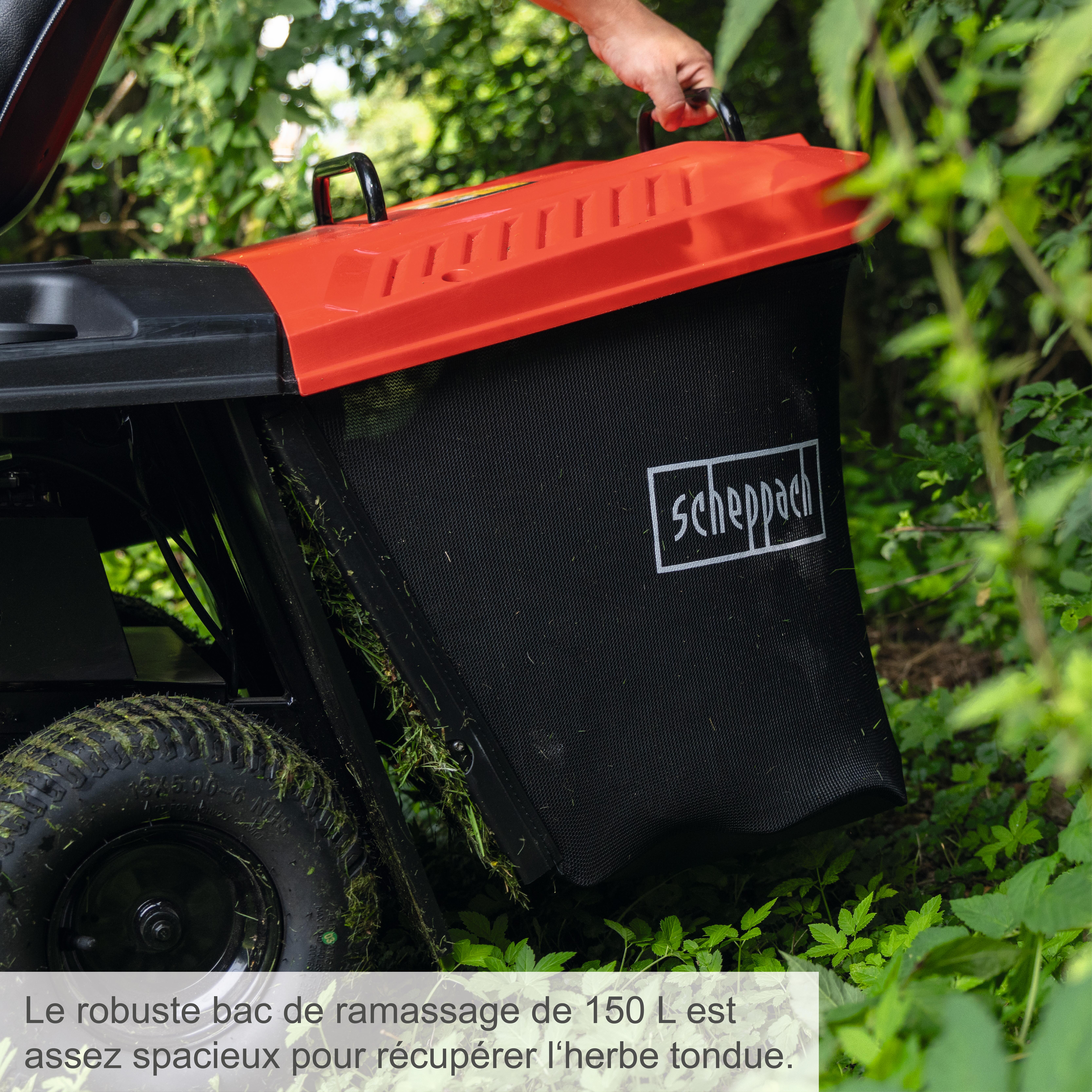 Tondeuse autoportée Rider thermique SCHEPPACH MR225-61, 224 cm³ l.61 cm - 5
