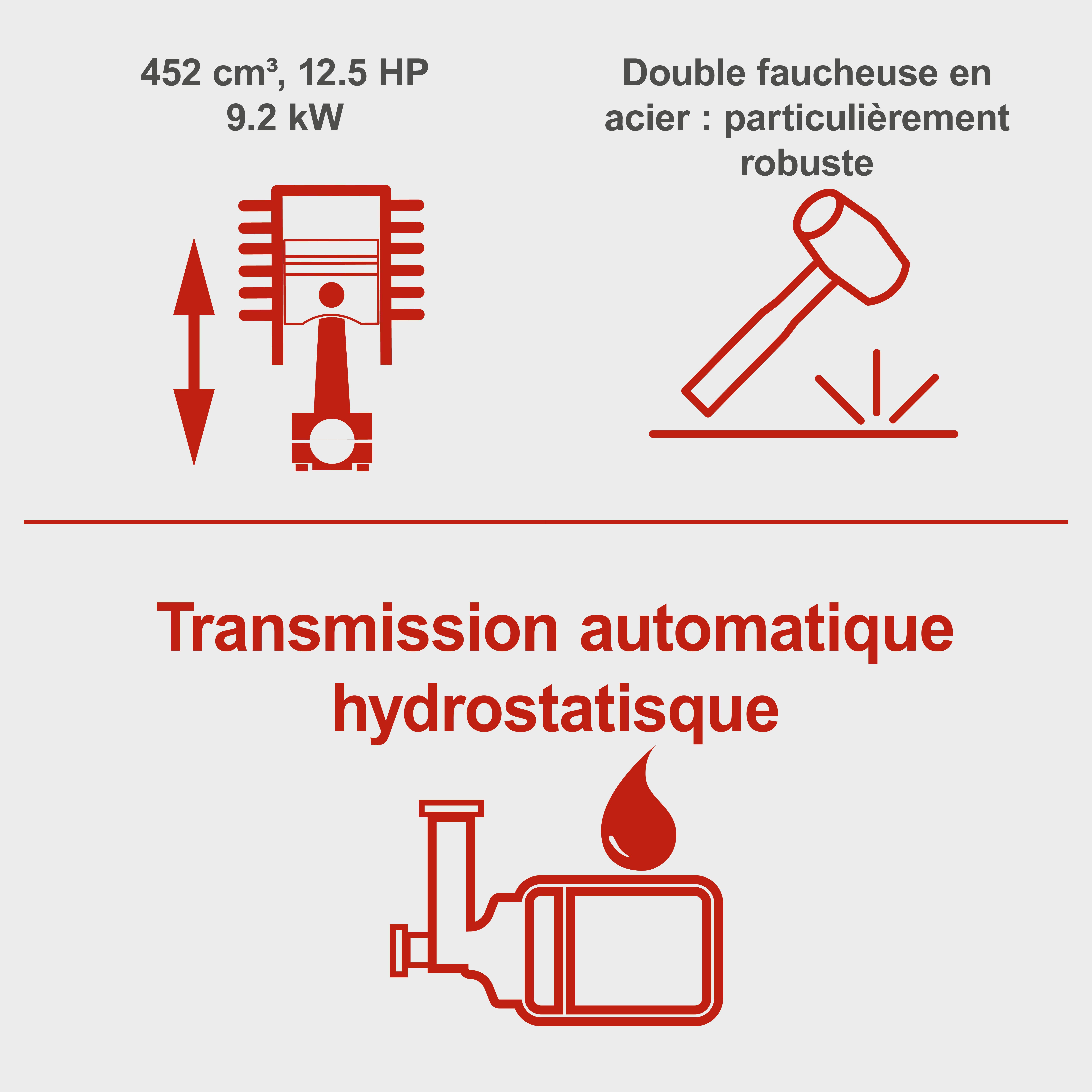 Tondeuse autoportée SCHEPPACH 452cm³ l.98 cm - 4