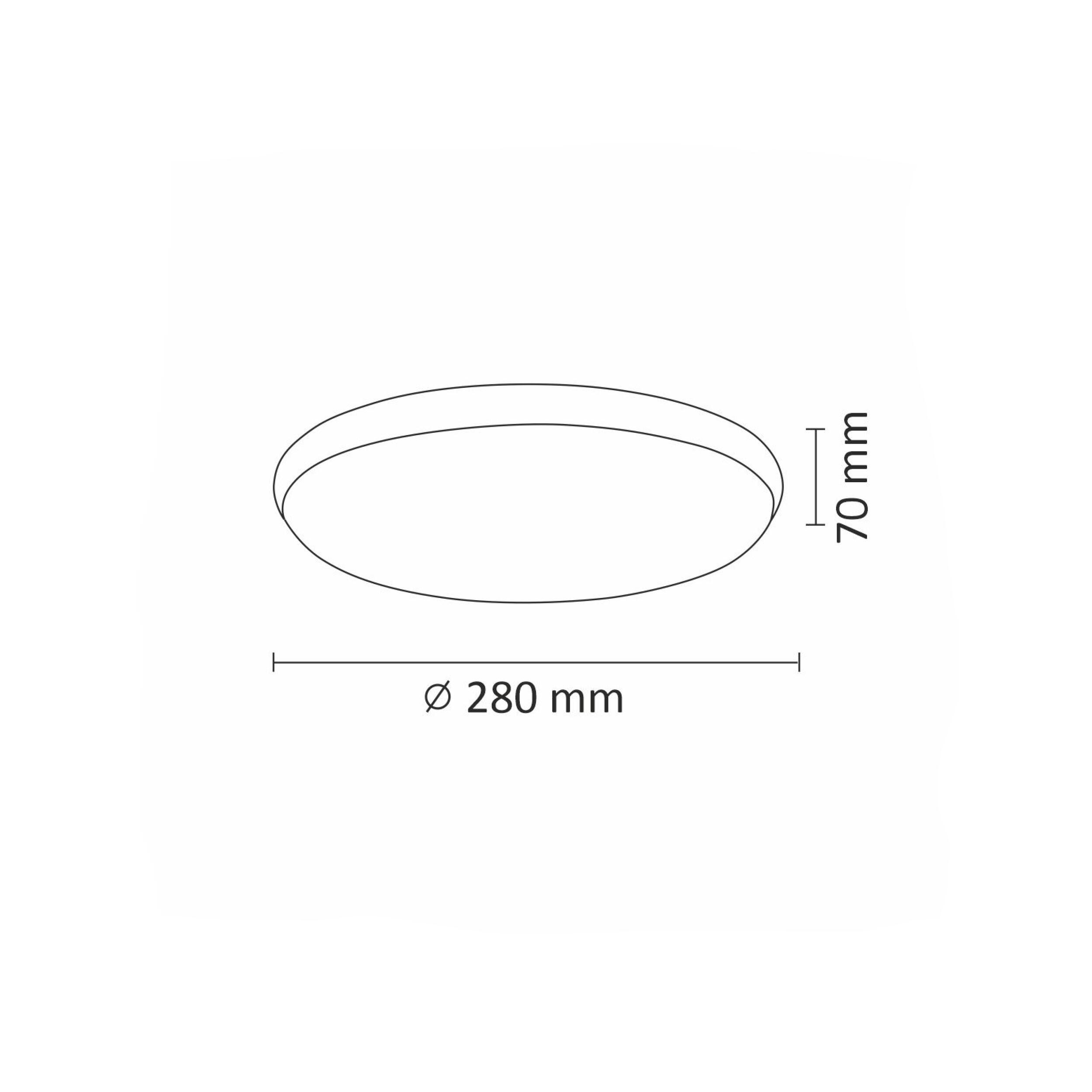 Plafon Orbit 1600 lm 28 cm neutralna barwa nikiel IP20 LED Goldlux - 3