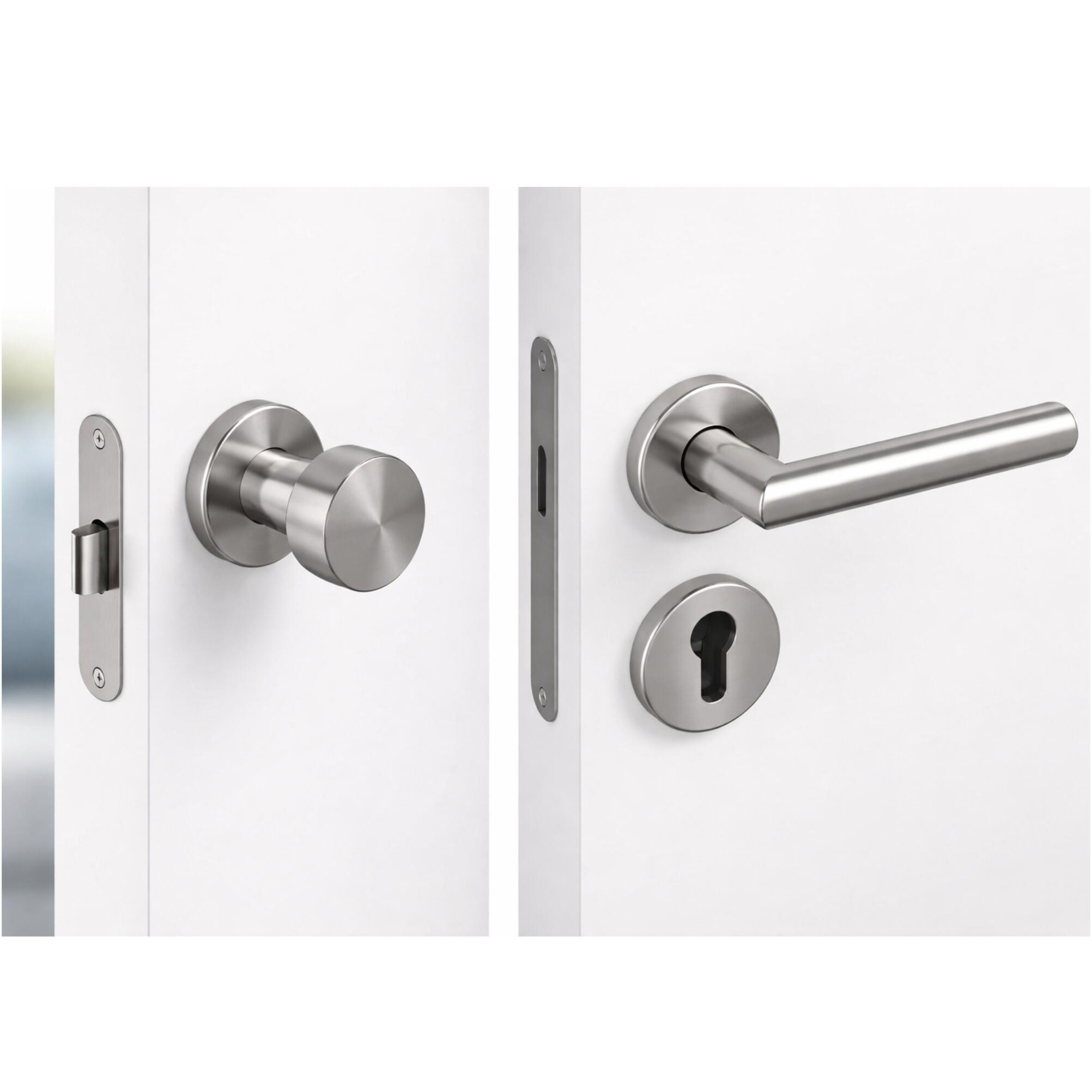 Puxador de porta roseta INOX - 2