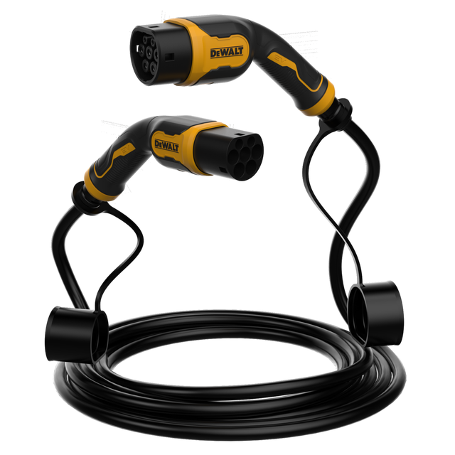 Kabel do ładowania samochodu elektrycznego EV Typ 2 - Typ 2, 11kW, 5m DEWALT