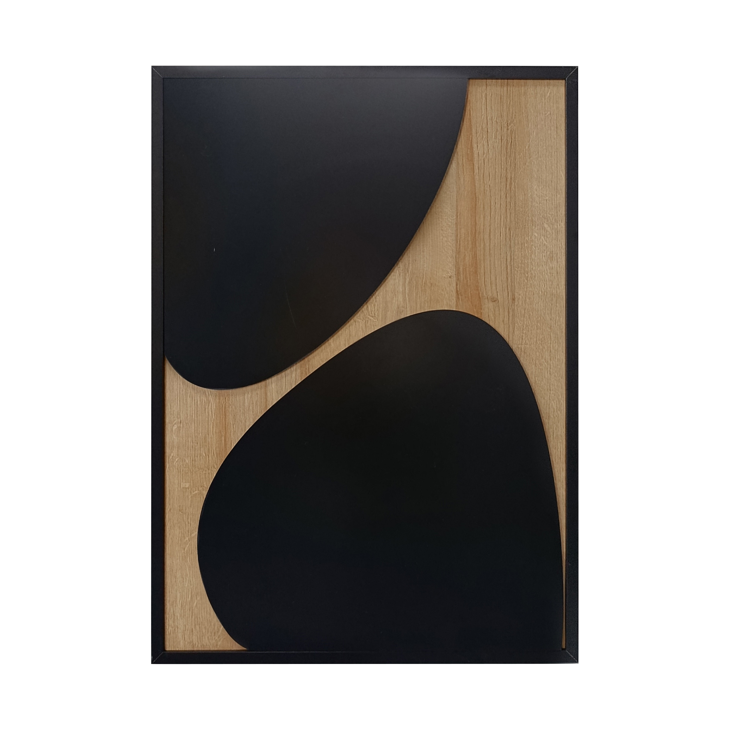 Obraz 3D Wooden Deco 50 x 70 cm abstrakcja MDF dąb czarny - 5