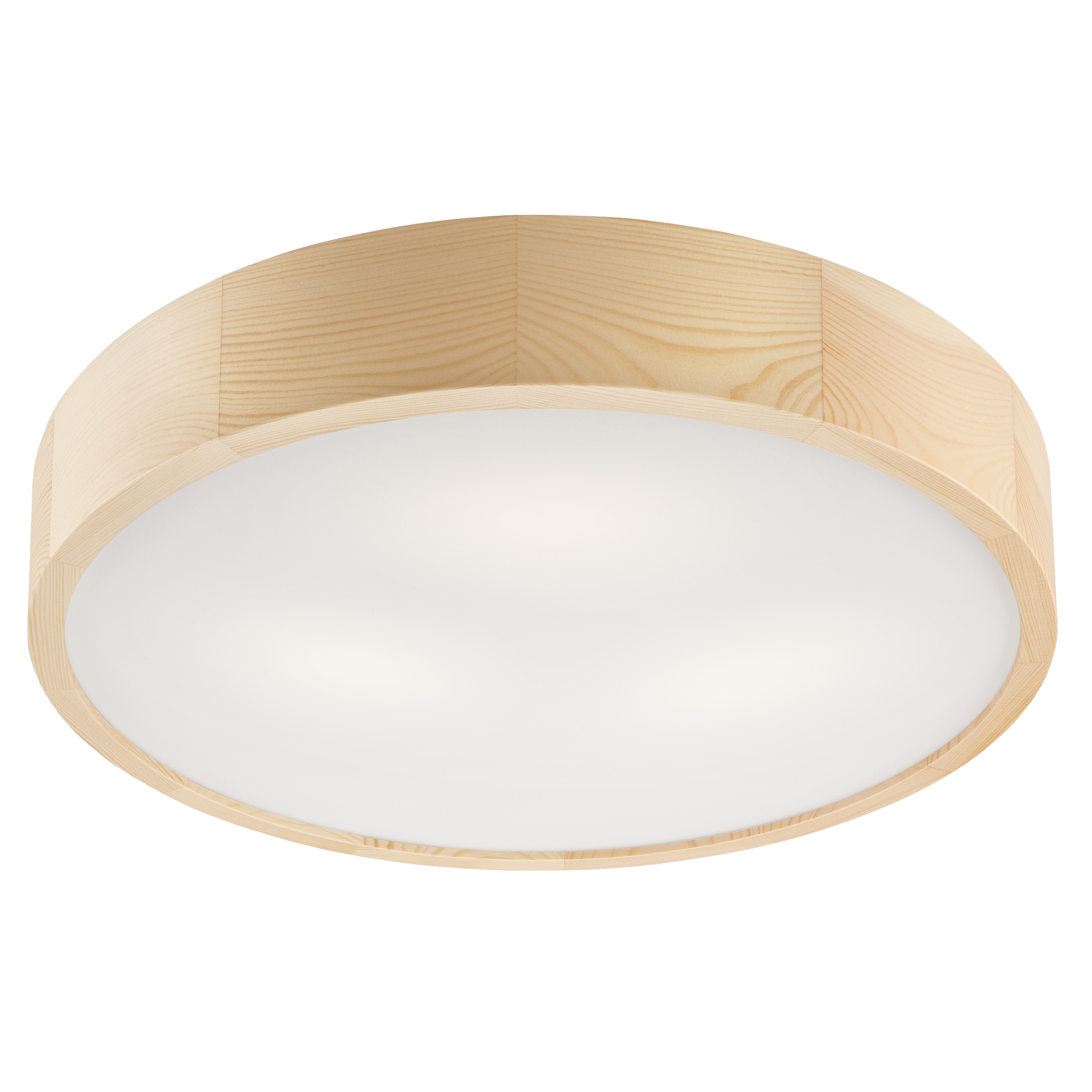Plafon Eveline sosnowy 3xE27 60W średnica 47.5 cm