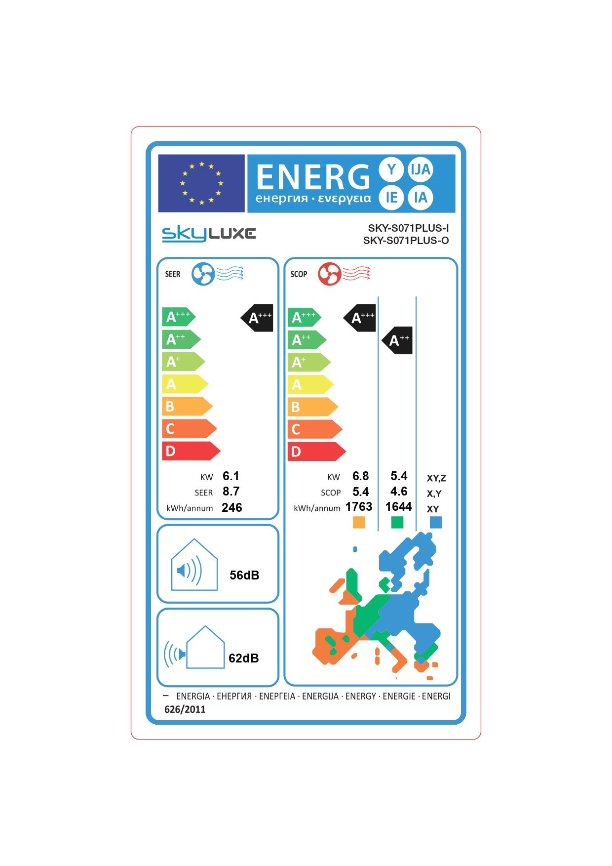 AIRE ACONDICIONADO WIFI SPLIT 2236 FRIGORIAS SKYLUXE PLUS - 6