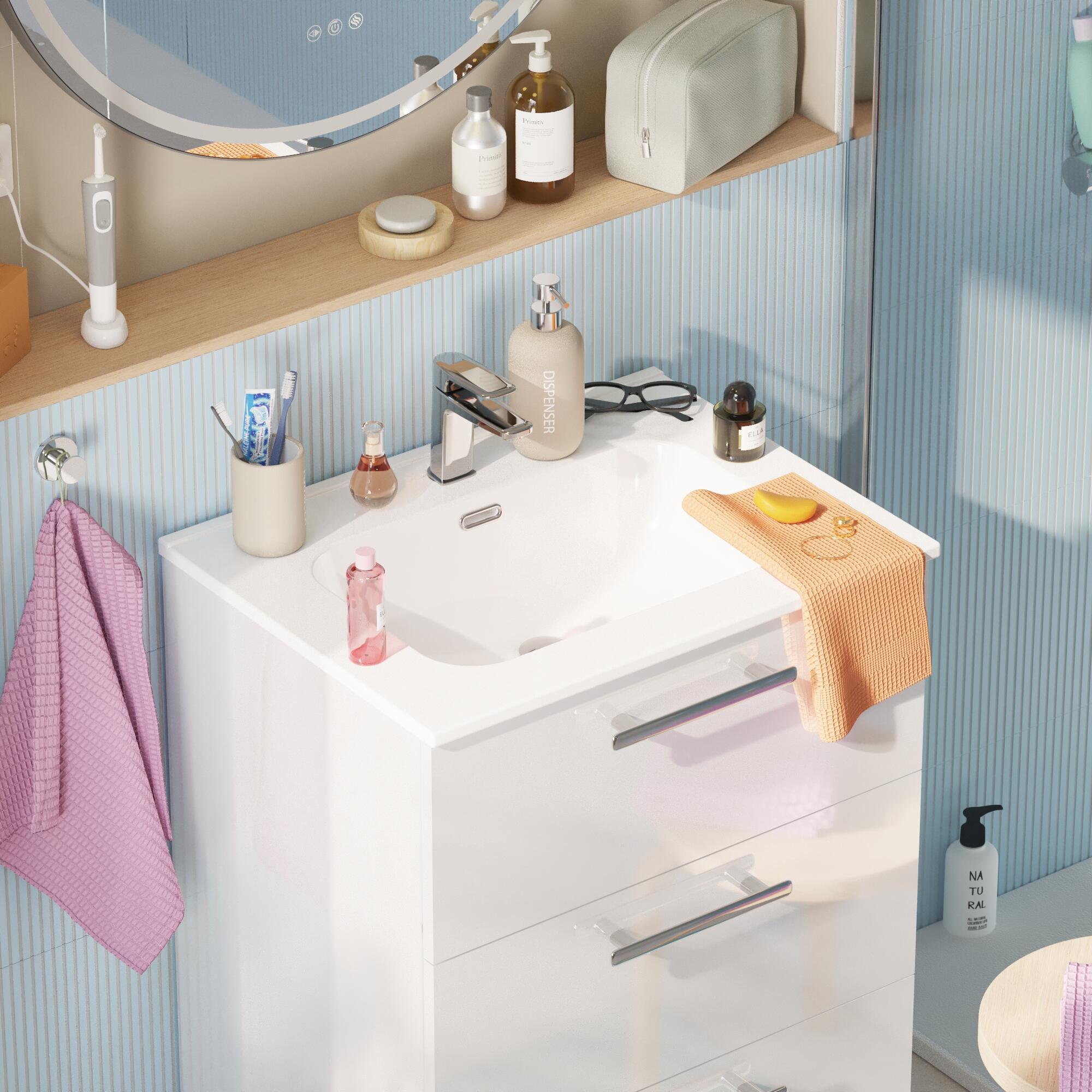 Mueble de baño Remix2 blanco 60x45 cm (lavabo no incluido) - 2