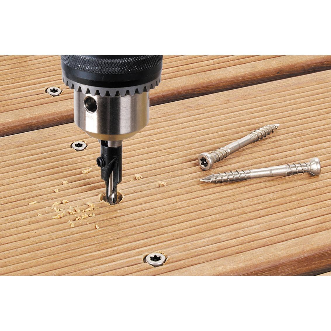 Foret d’amorçage avec fraise rapportée pour vis de montage de meubles, 3,2-12 mm - 3
