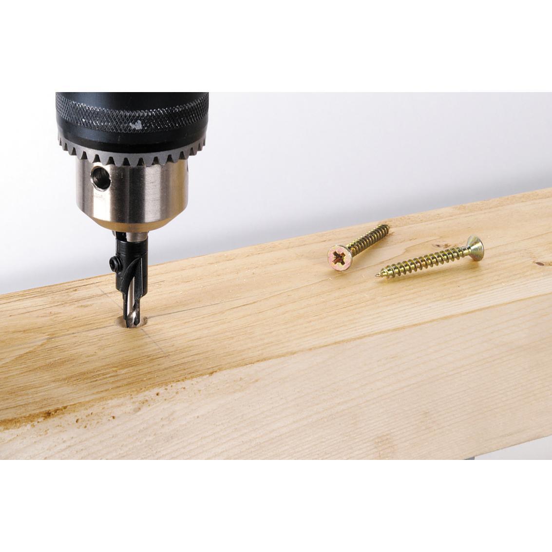 Foret d’amorçage avec fraise rapportée pour vis de montage de meubles, 3,2-12 mm - 4