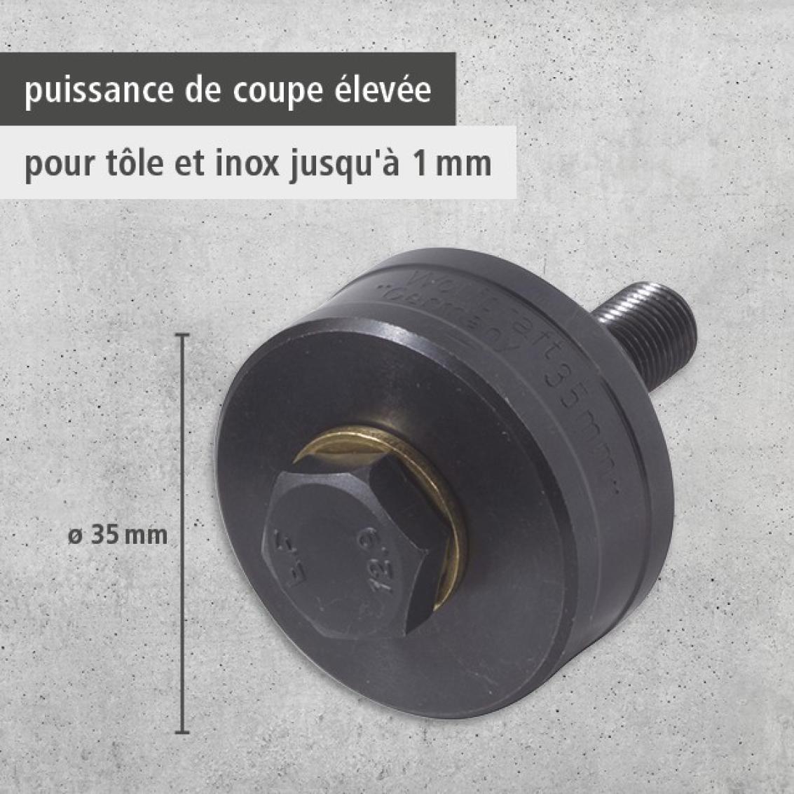 Emporte-pièce Diam.35 mm pour découpe dans les éviers de cuisine WOLFCRAFT - 7