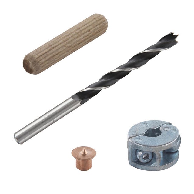 Kit avec foret centreur pour assemblage par tourillons Diam.8 mm WOLFCRAFT