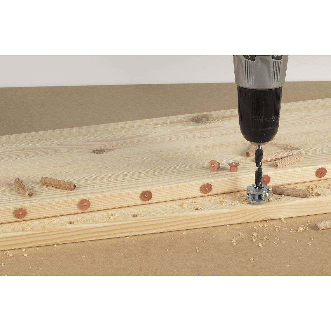 Kit avec foret centreur pour assemblage par tourillons Diam.8 mm WOLFCRAFT - 3