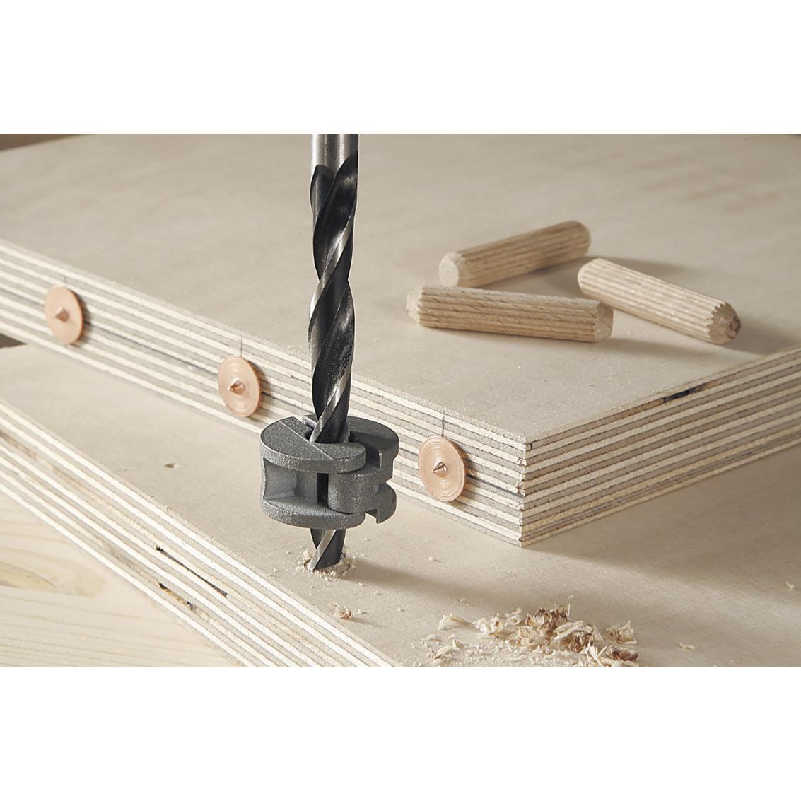 Kit avec foret centreur pour assemblage par tourillons Diam.8 mm WOLFCRAFT - 4