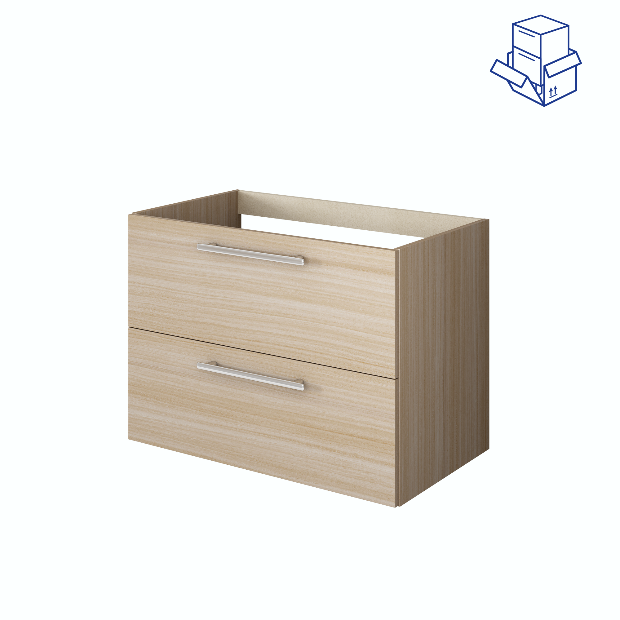 Mueble de baño Remix2 roble claro 60x40 cm (lavabo no incluido) - 7