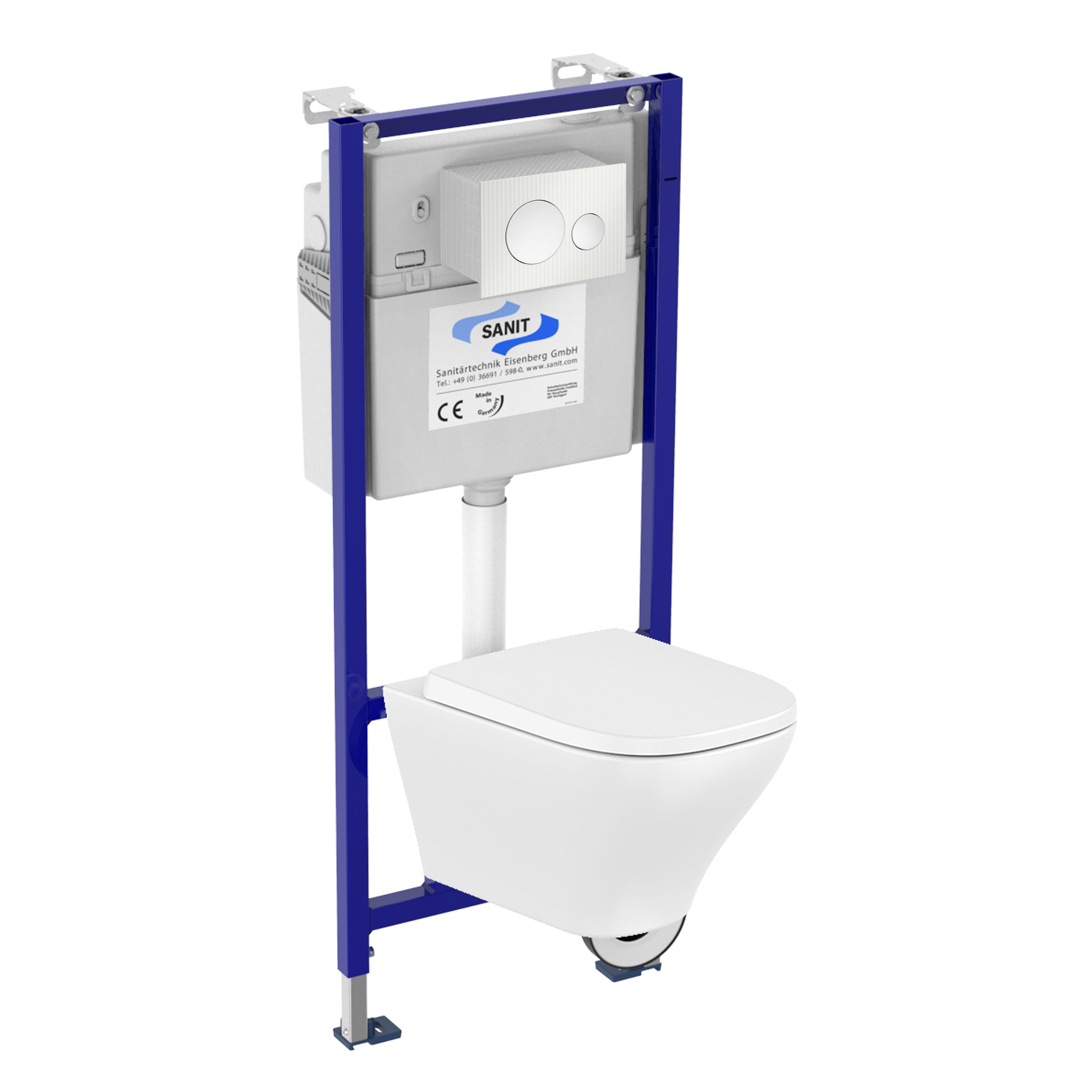 Zestaw podtynkowy WC ADAGIO ROCA z przyciskiem białym DANCE