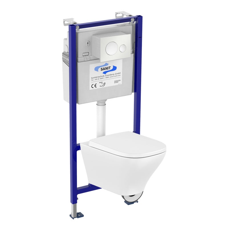 Zestaw podtynkowy WC ADAGIO ROCA z przyciskiem białym DANCE