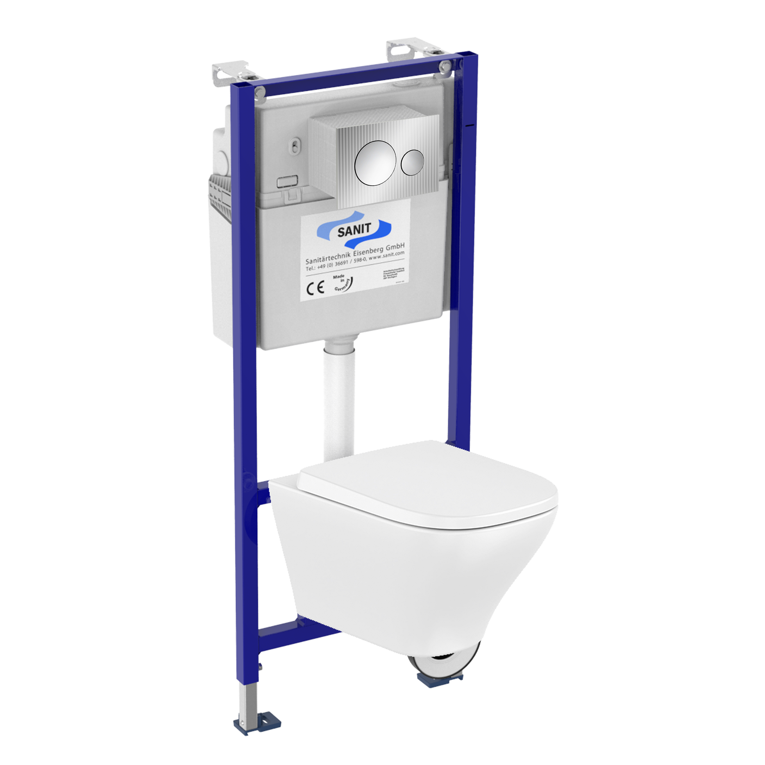 Zestaw podtynkowy WC ADAGIO ROCA z przyciskiem chrom DANCE