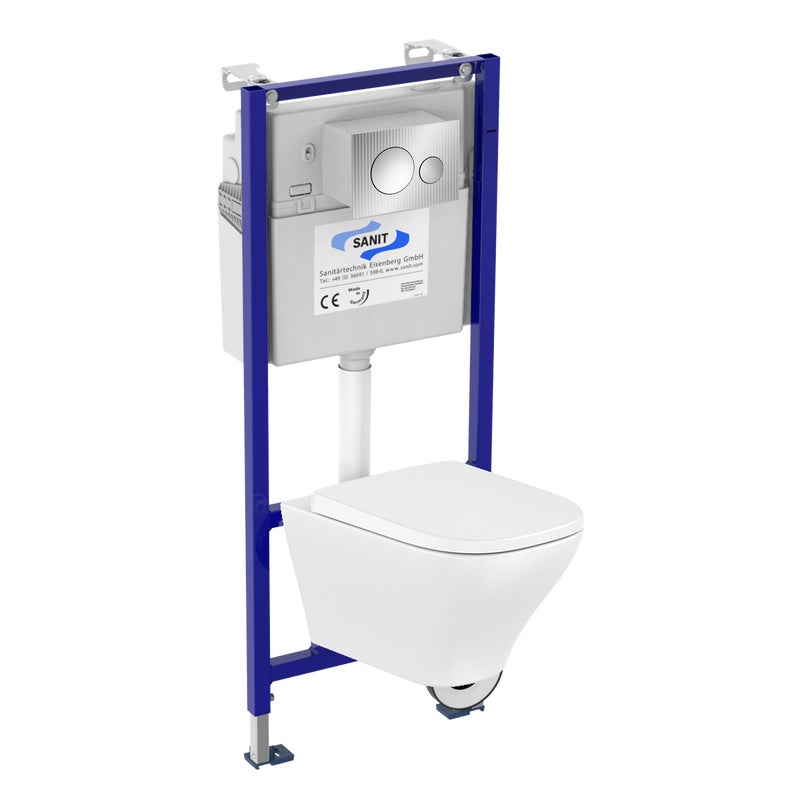 Zestaw podtynkowy WC ADAGIO ROCA z przyciskiem chrom DANCE