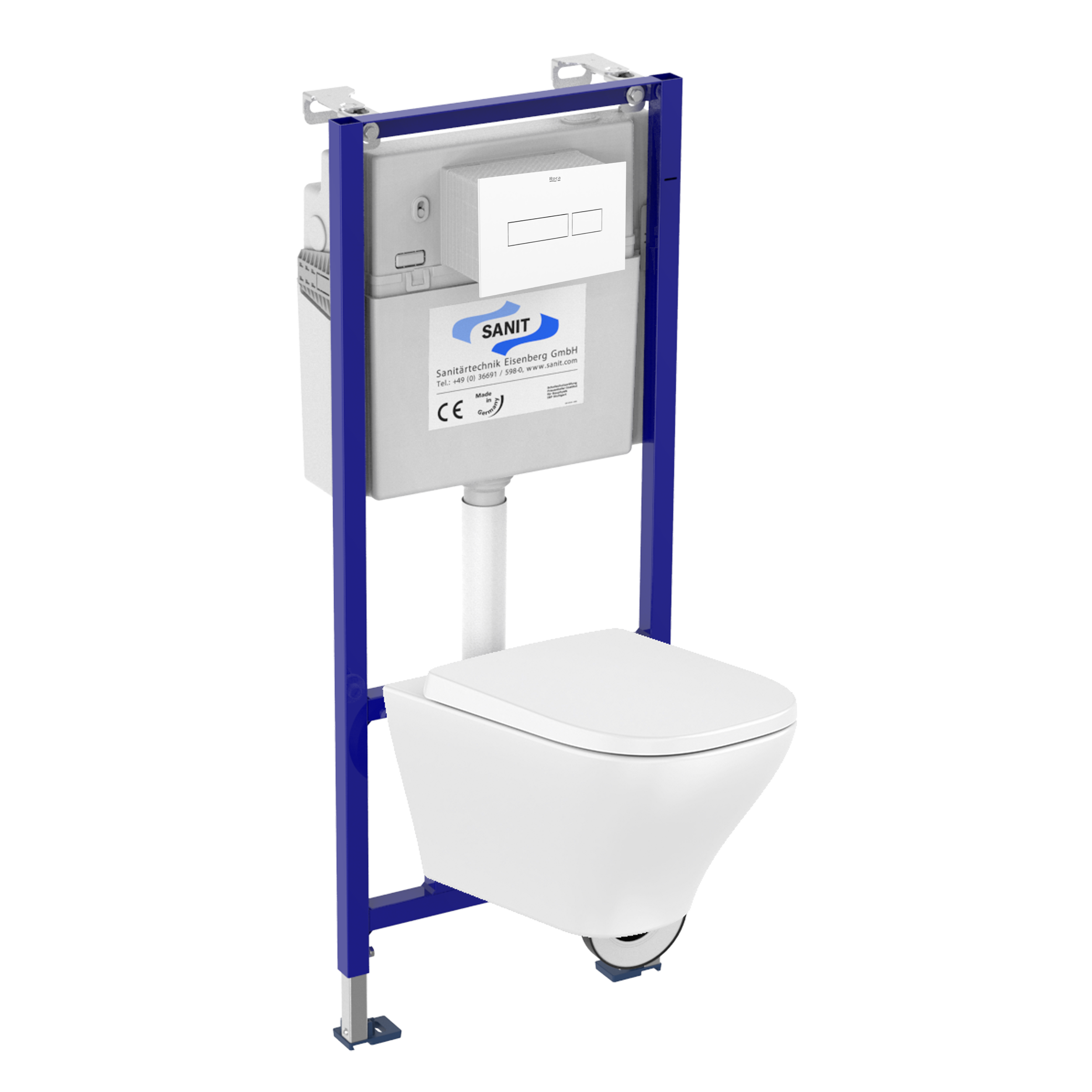 Zestaw podtynkowy WC ADAGIO ROCA z przyciskiem białym NV1