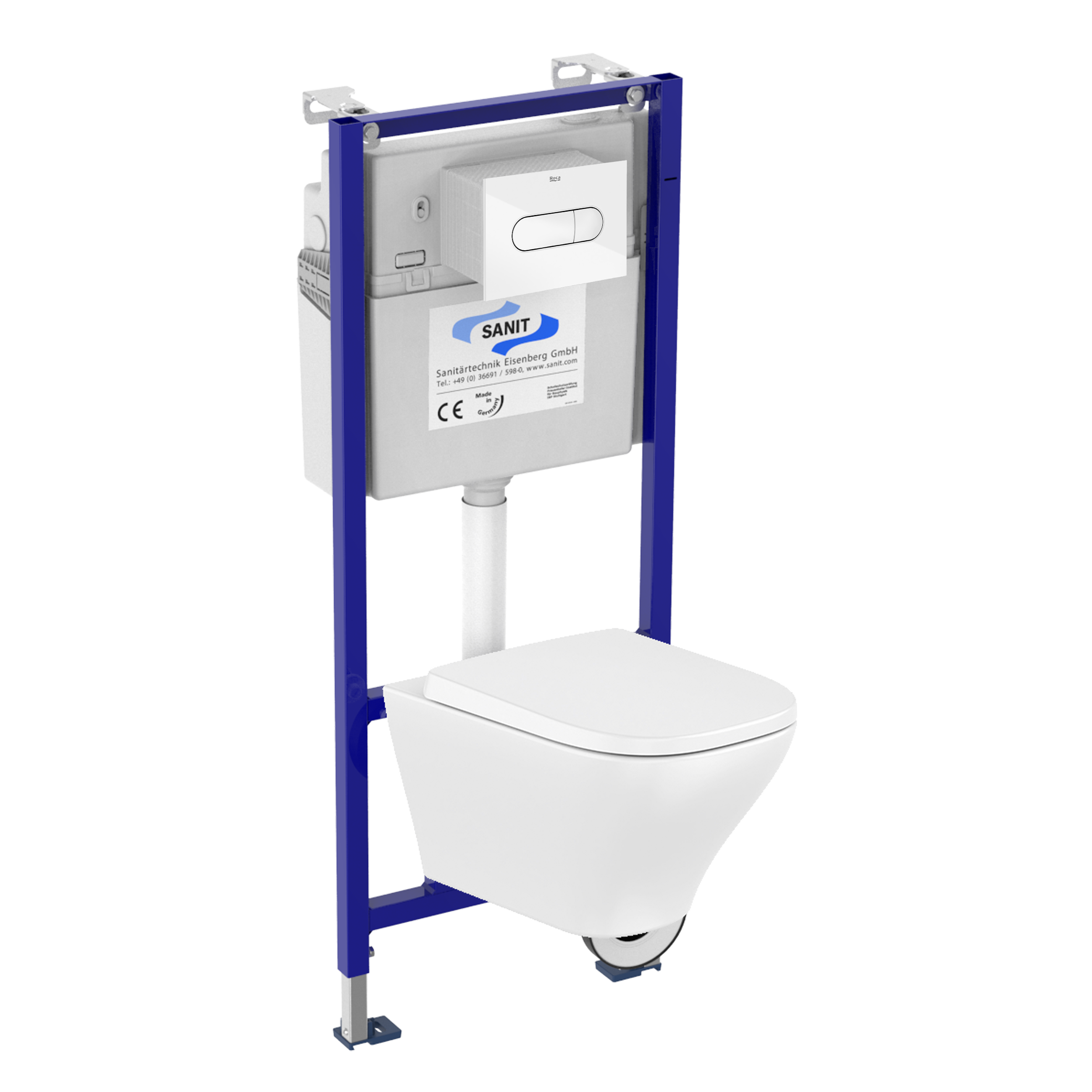 Zestaw podtynkowy WC ADAGIO ROCA z przyciskiem białym NV2