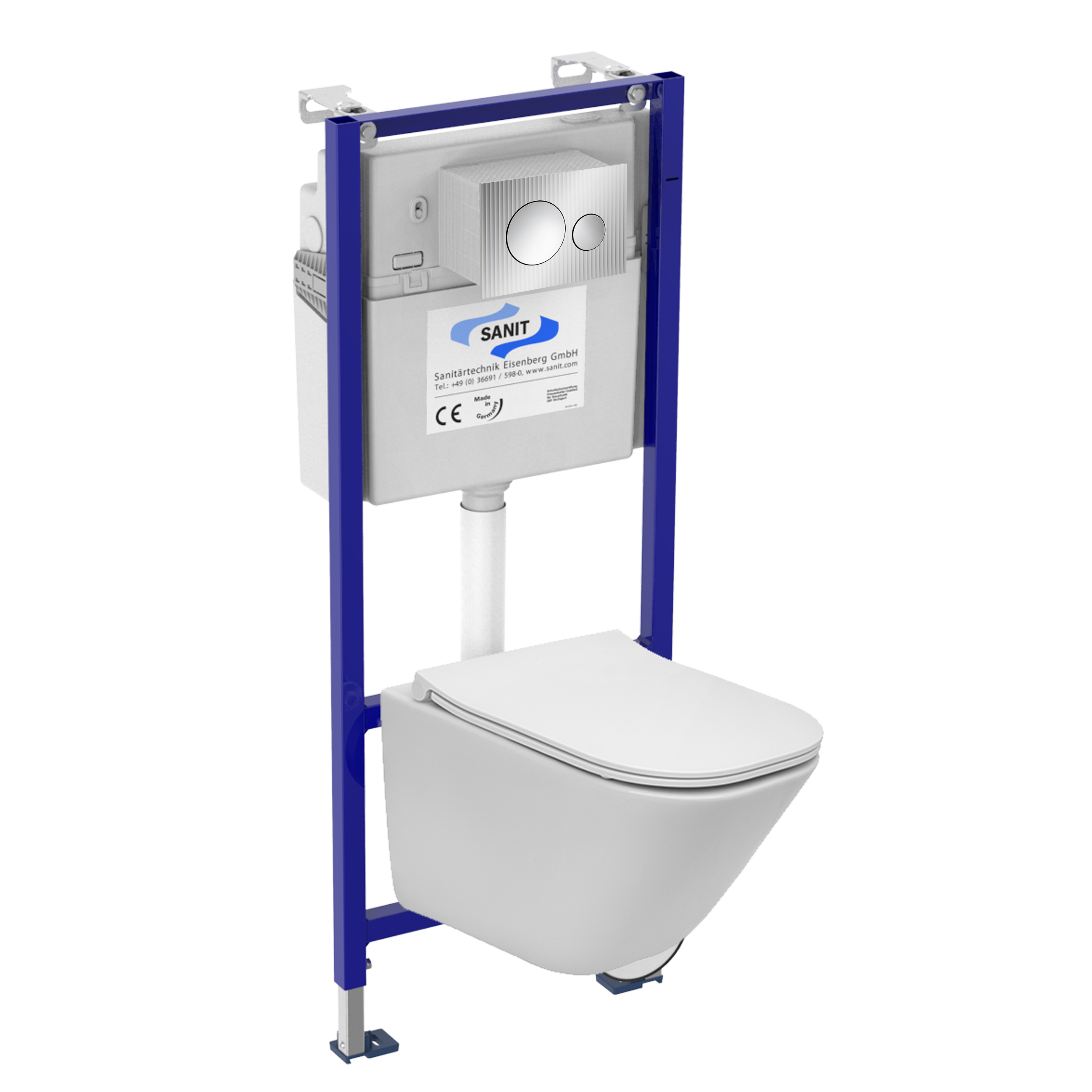 Zestaw podtynkowy WC Cassandra + miska wirowa bezkołnierzowa + deska wolnoopadająca + przycisk Dance chrom Roca