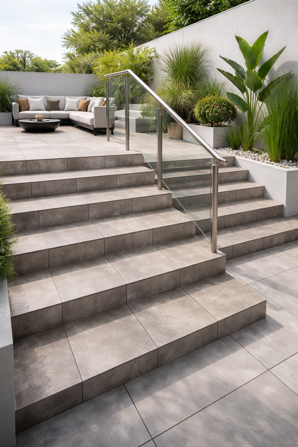 PELDAÑO PORCELÁNICO 32.5X32.5CM TERRACINA GRIS ANTIDESLIZANTE - 2
